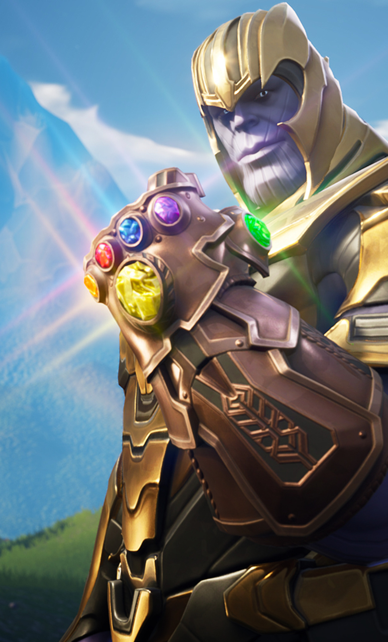 Download Thanos In Fortnite Battle Royale 1280x2120 