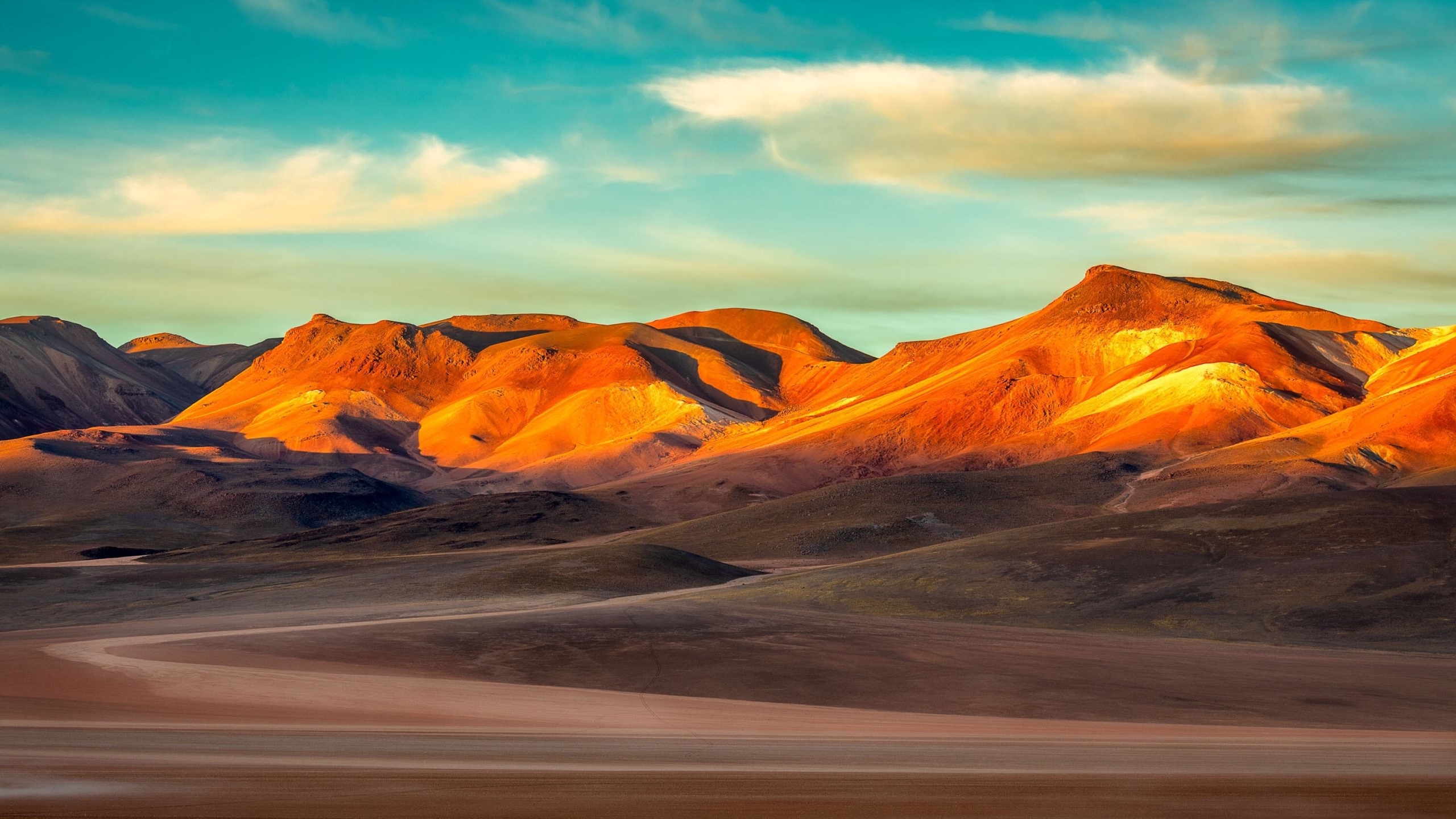 2560x1440 The Andean Mountains At Sunrise 1440p Resolution Wallpaper