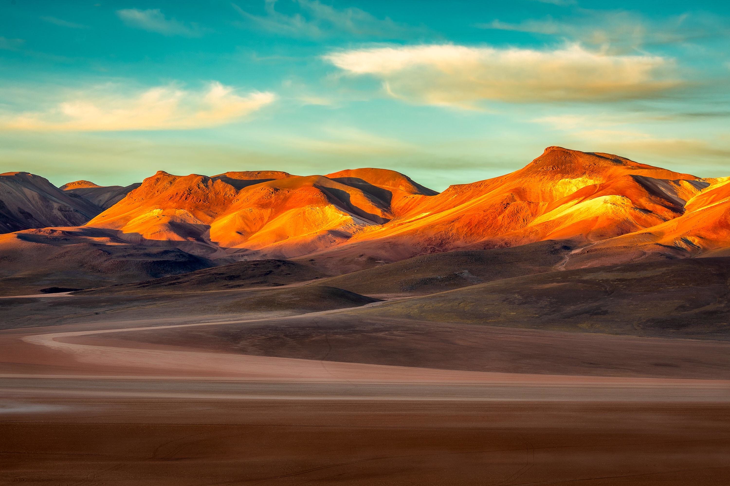 2300x1000 The Andean Mountains at Sunrise 2300x1000 Resolution ...