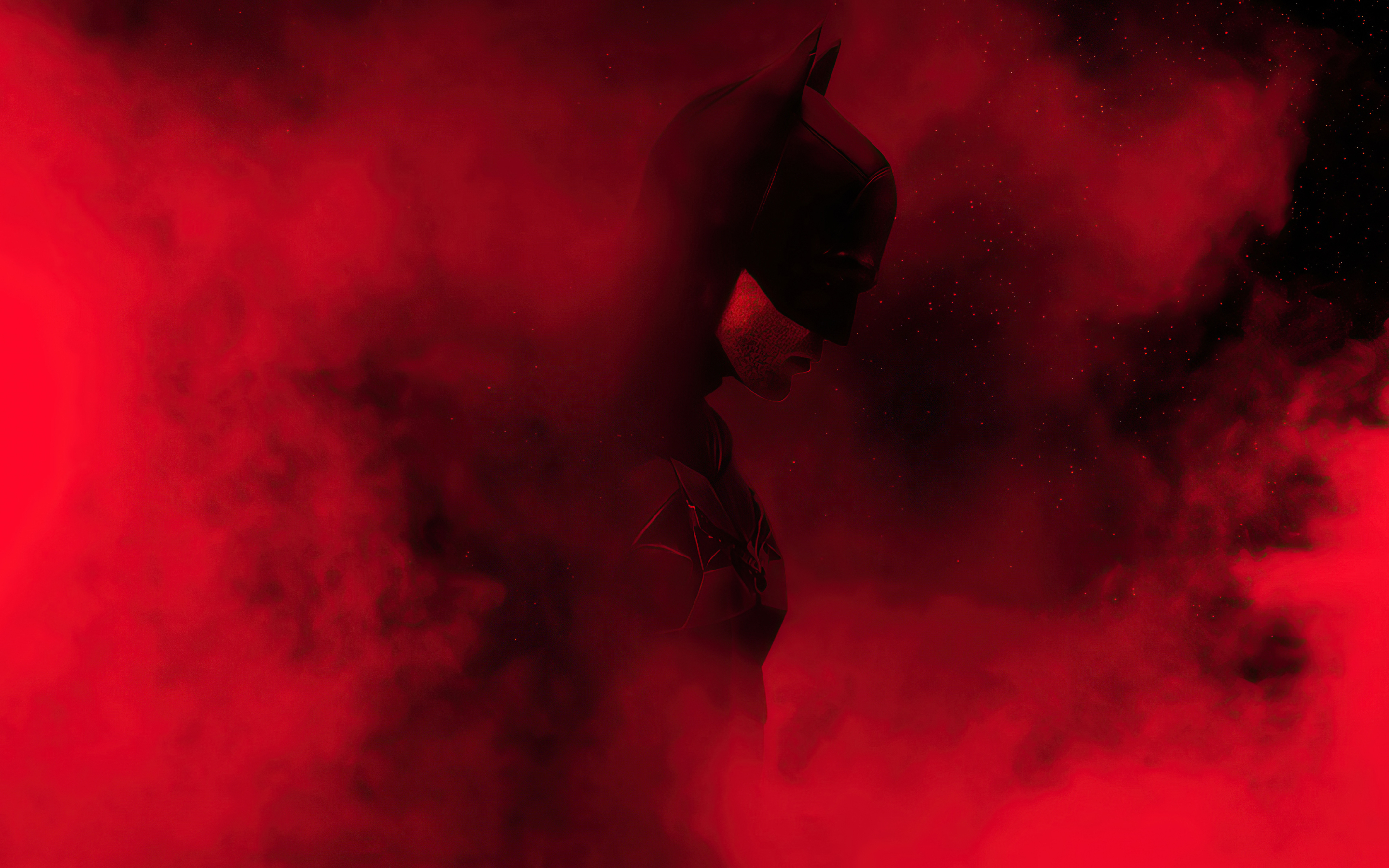 The Batman Red Theme Dope (2880x1800) Resolution Wallpaper.