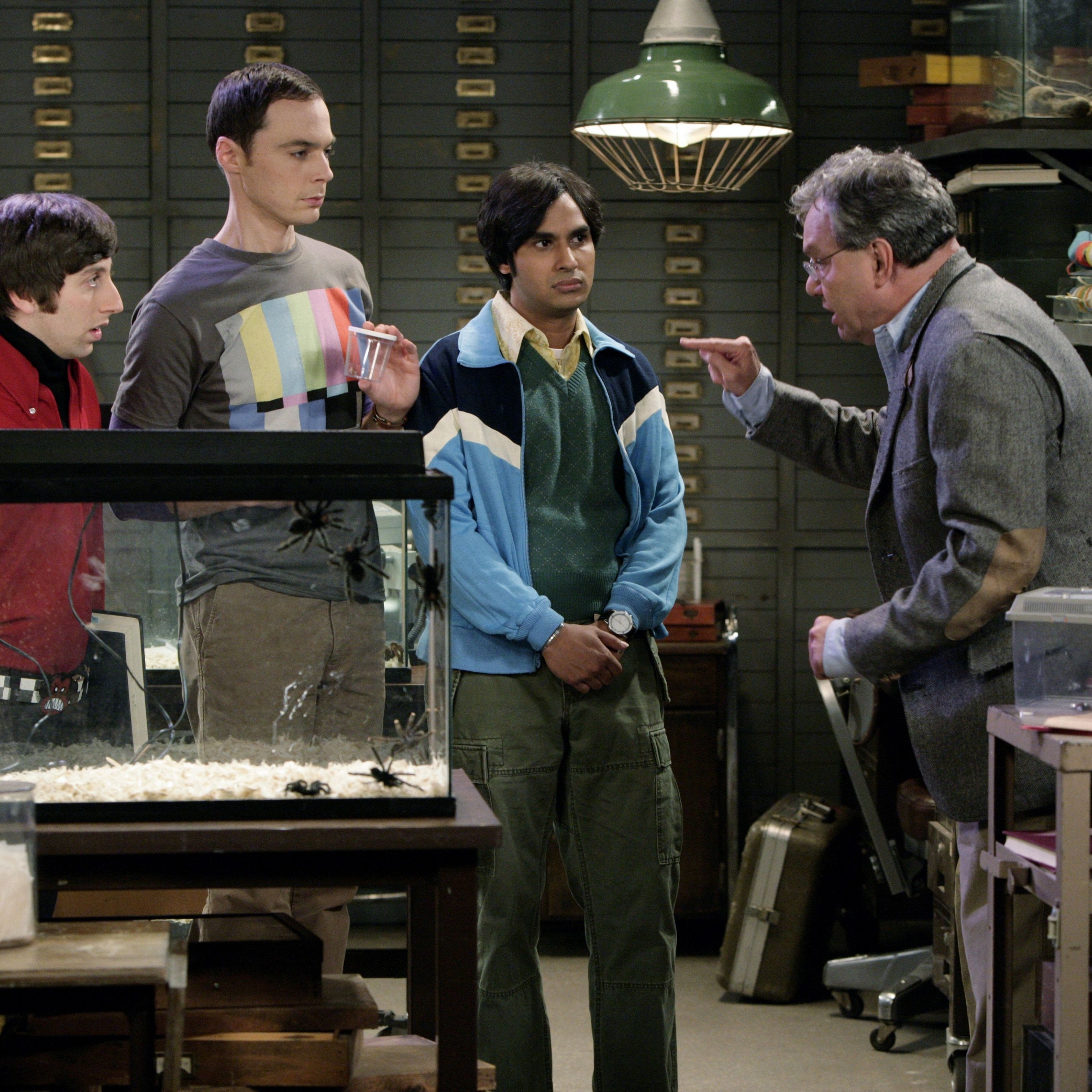 The Big Bang Theory, Laboratory, Main Characters, HD 4K Wallpaper