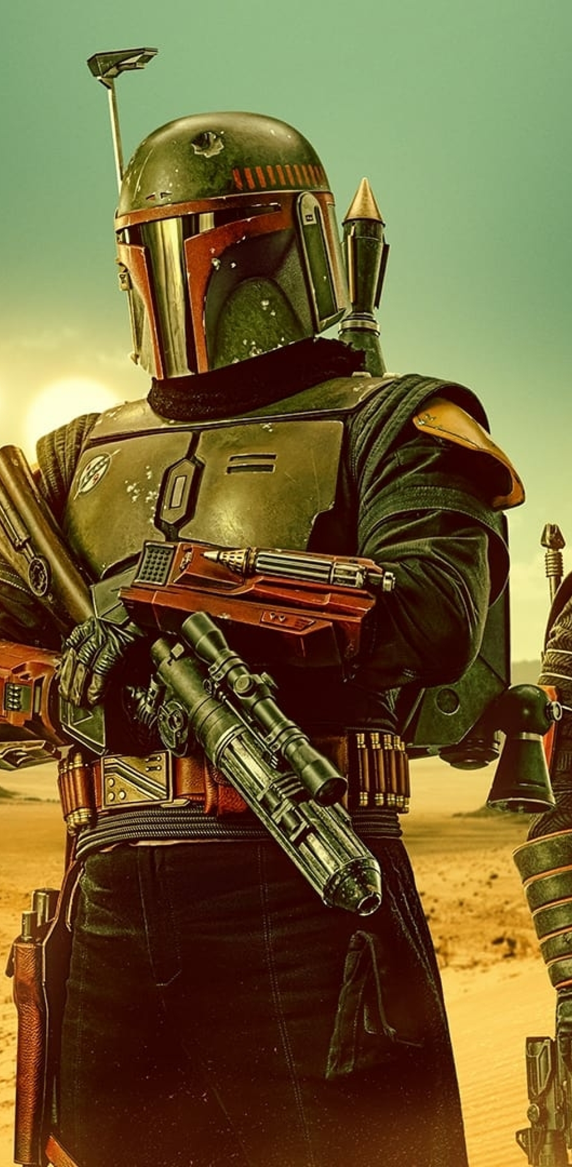 1176x2400 The Book Of Boba Fett Hd Official Poster 1176x2400 Resolution