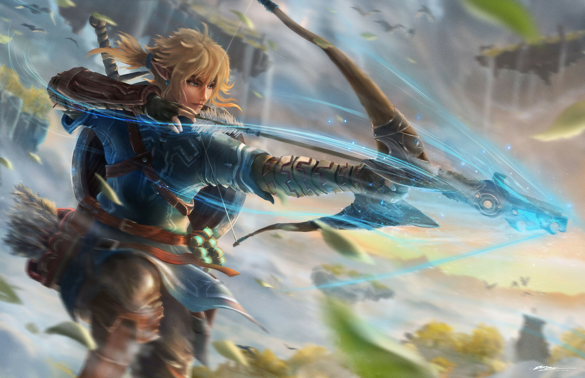 The Legend Of Zelda Tears Of The Kingdom HD Cool Fan Art Wallpaper HD Games K Wallpapers