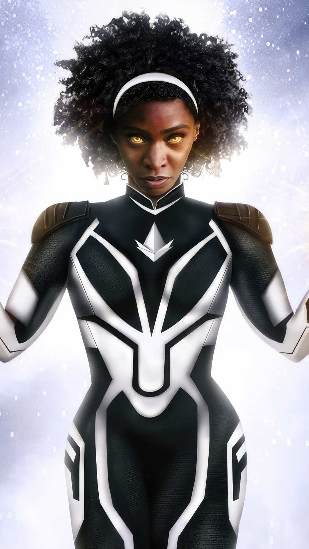 1081x1920 Resolution The Marvels 4k Monica Rambeau Art 1081x1920