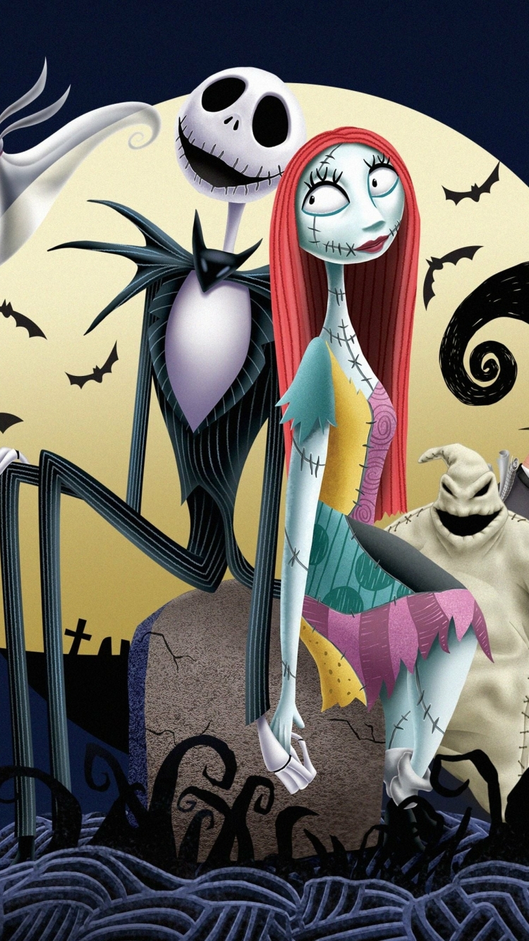 750x1334 The Nightmare Before Christmas 4k iPhone 6, iPhone 6S, iPhone ...