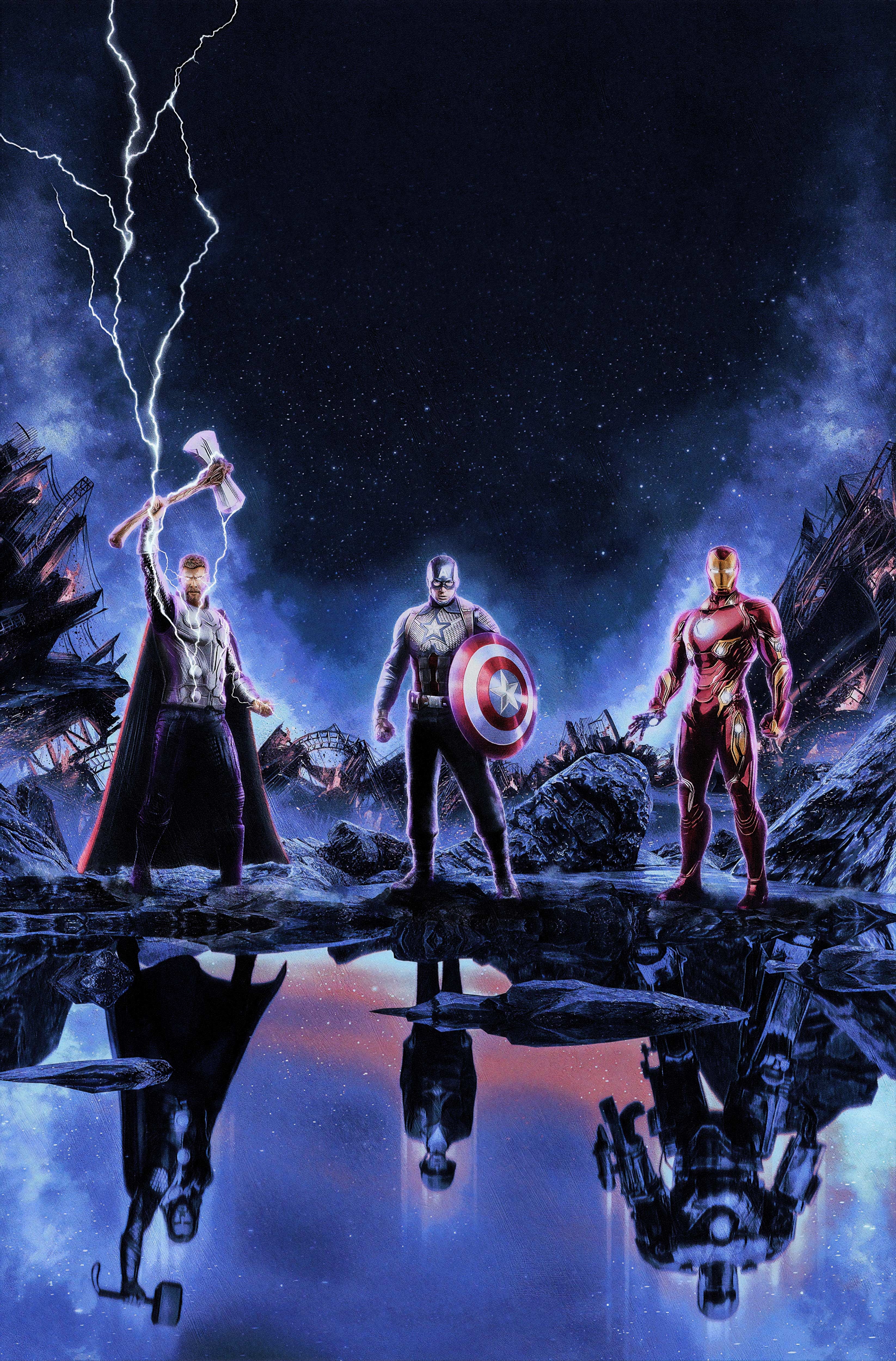The Trinity Avengers  Endgame  Wallpaper  HD Movies 4K  