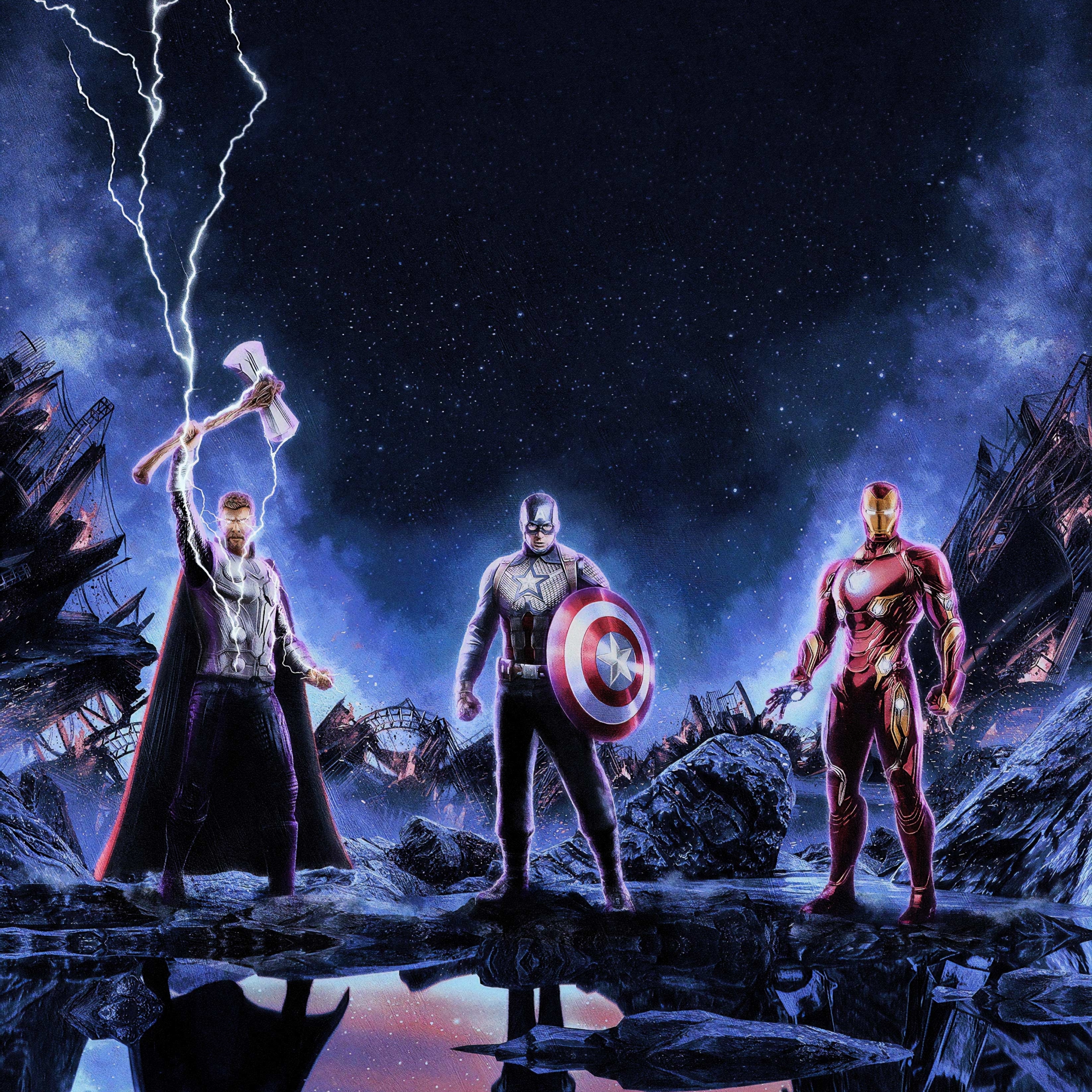 2932x2932 The Trinity Avengers Endgame Ipad Pro Retina Display Wallpaper, HD  Movies 4K Wallpapers, Images, Photos and Background - Wallpapers Den