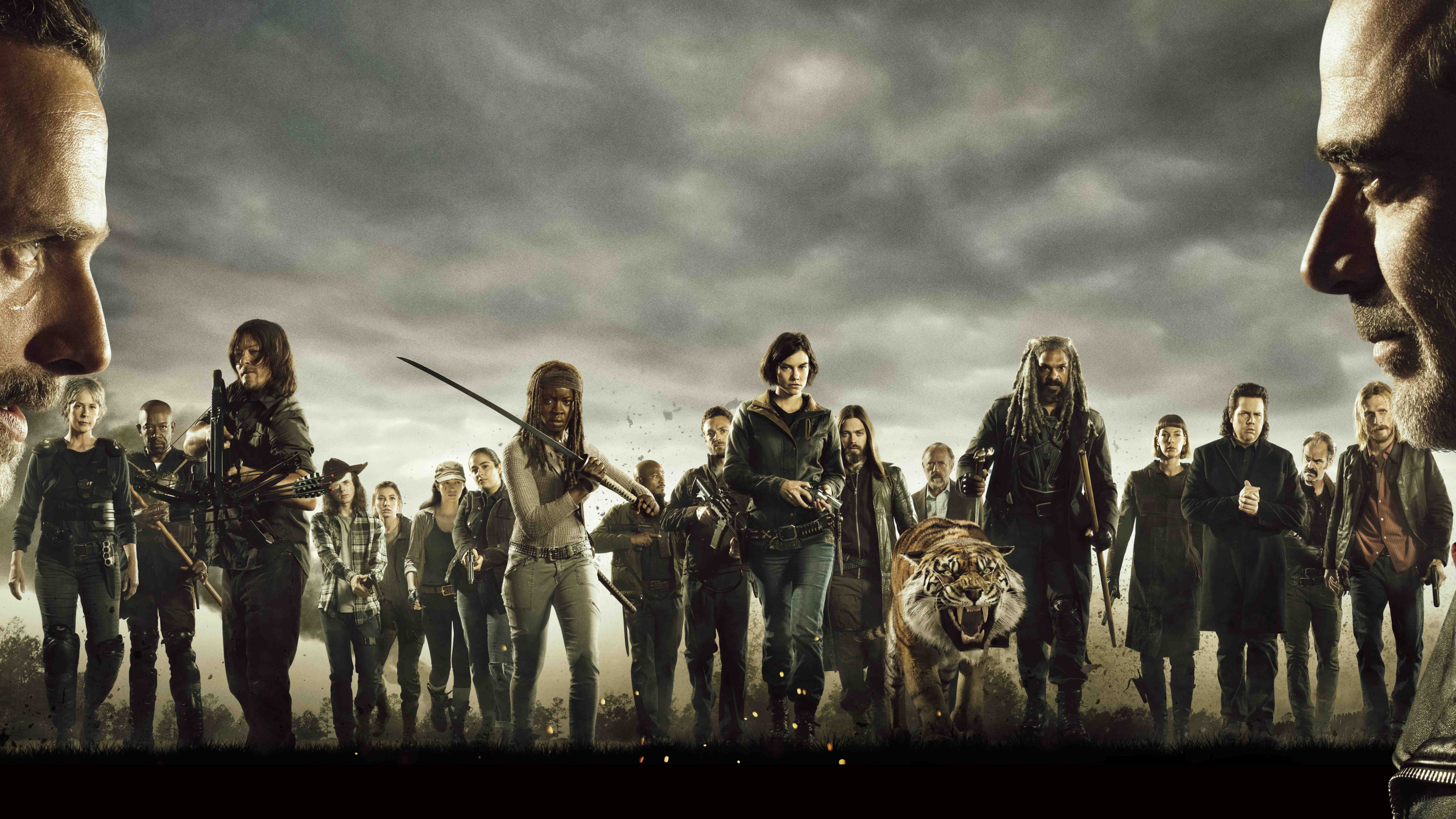 3840x2160 The Walking Dead Cast Poster 4k Wallpaper Hd Tv Series