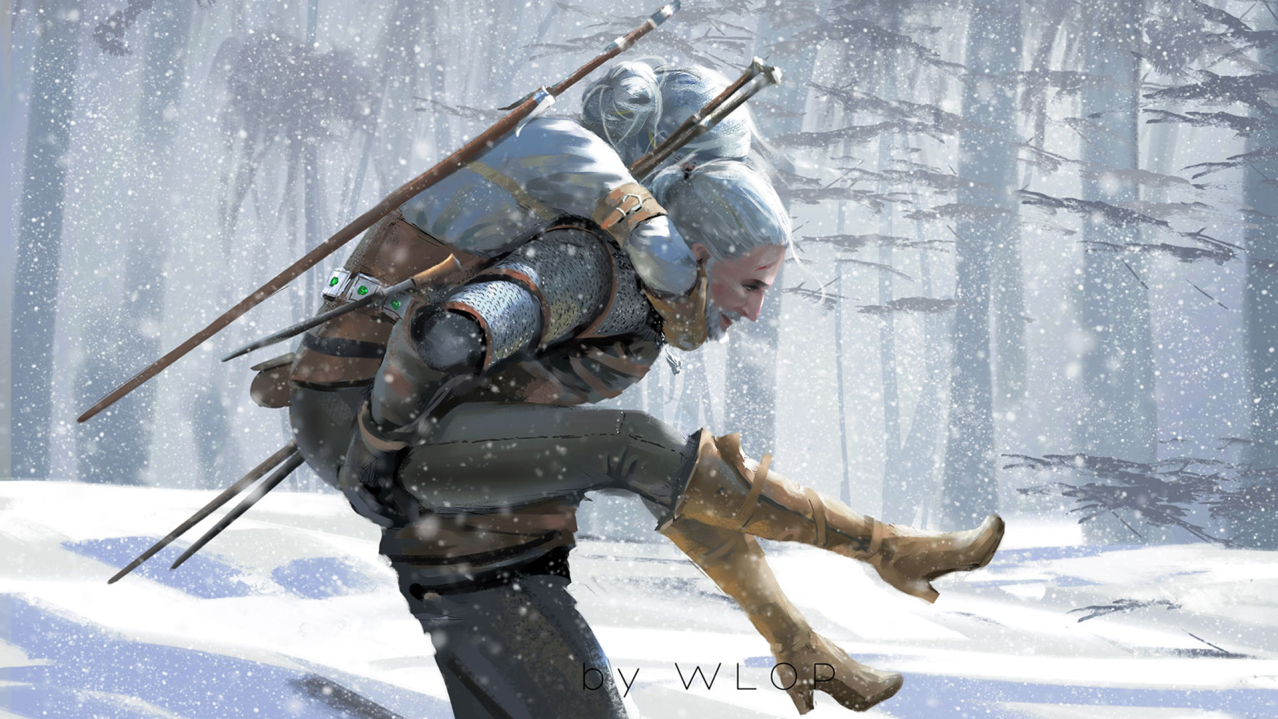 2560x1440 The Witcher 3 Wild Hunt Artwork 1440p Resolution