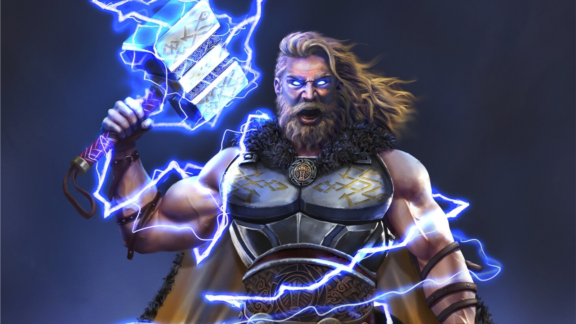 1920x1080 Thor Art God of Thunder 1080P Laptop Full HD Wallpaper, HD Artist  4K Wallpapers, Images, Photos and Background - Wallpapers Den
