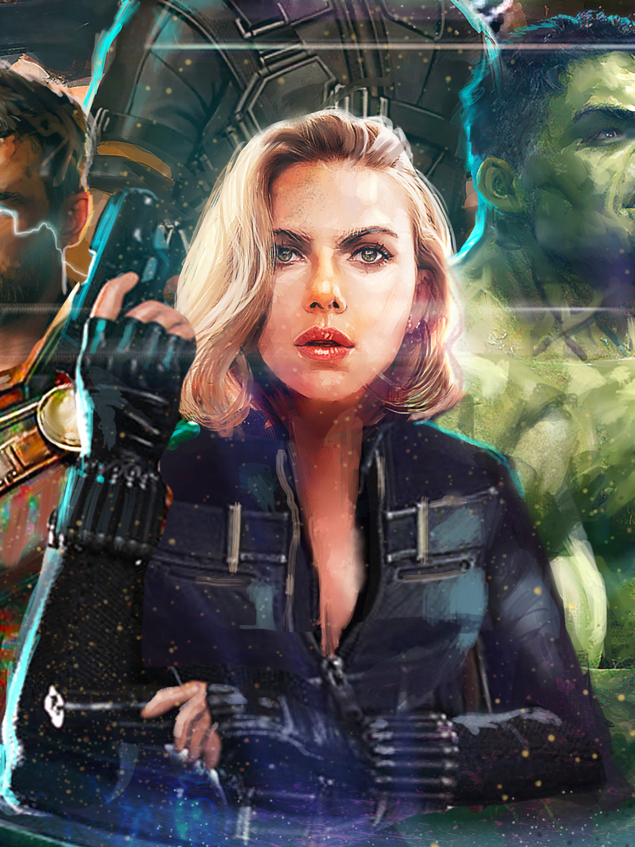 2048x2732 Thor Black Widow Hulk In Avengers Infinity War Artwork 2048x2732  Resolution Wallpaper, HD Movies 4K Wallpapers, Images, Photos and  Background - Wallpapers Den