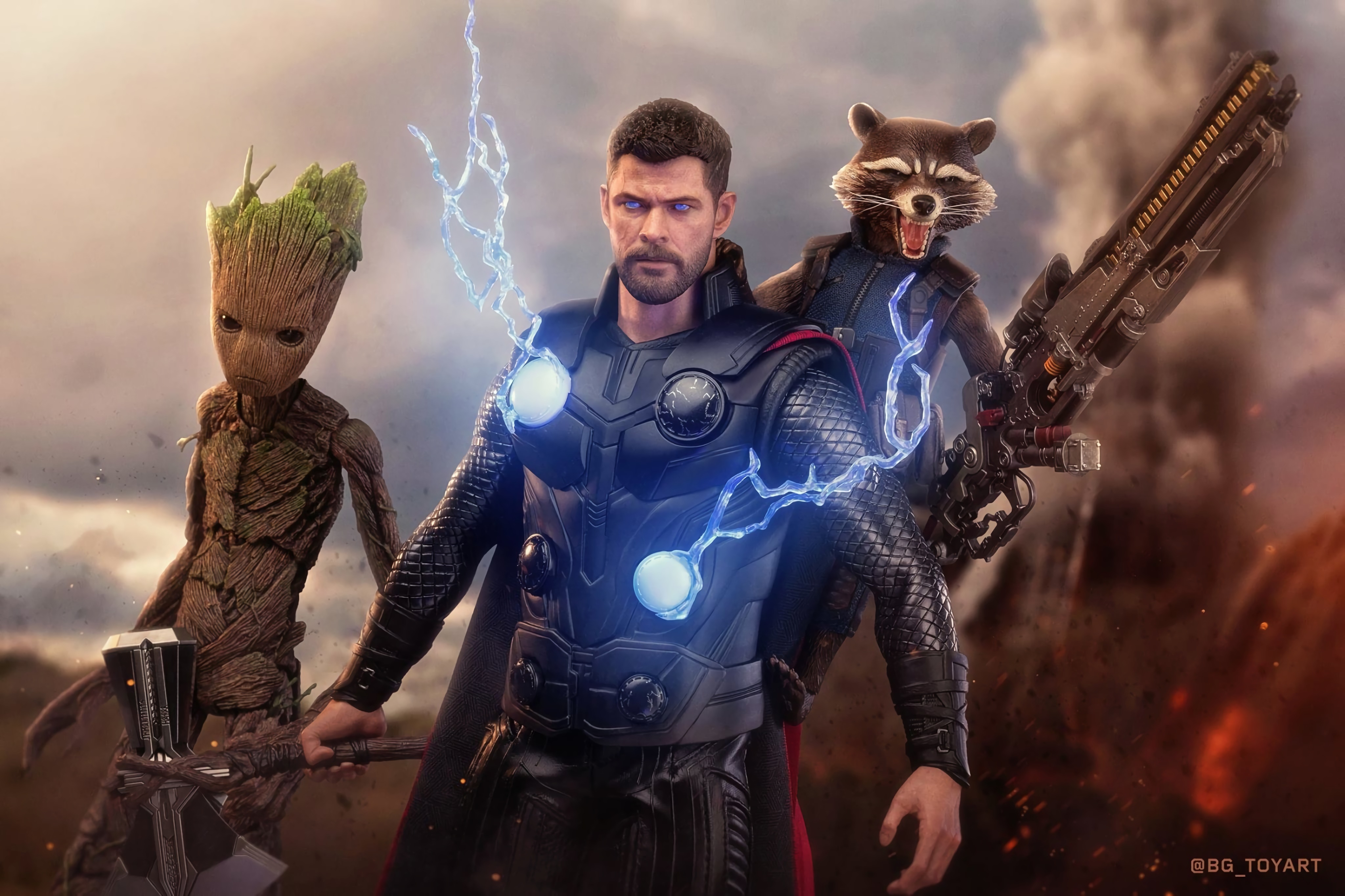1080x24002 Thor, Groot And Rocket 1080x24002 Resolution Wallpaper, HD  Superheroes 4K Wallpapers, Images, Photos and Background - Wallpapers Den