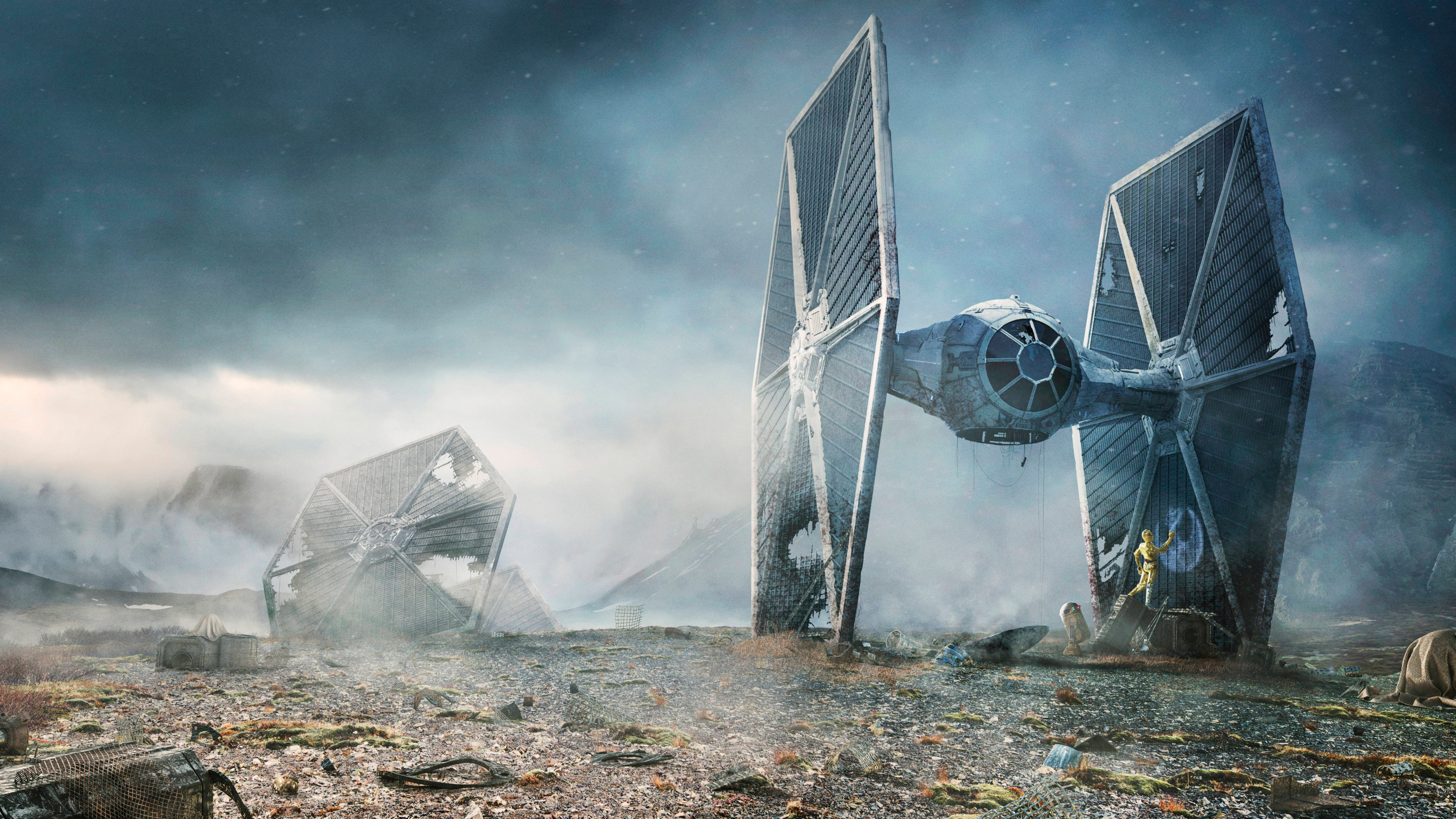 2560x1440 TIE fighter Star Wars 1440P Resolution Wallpaper, HD Movies