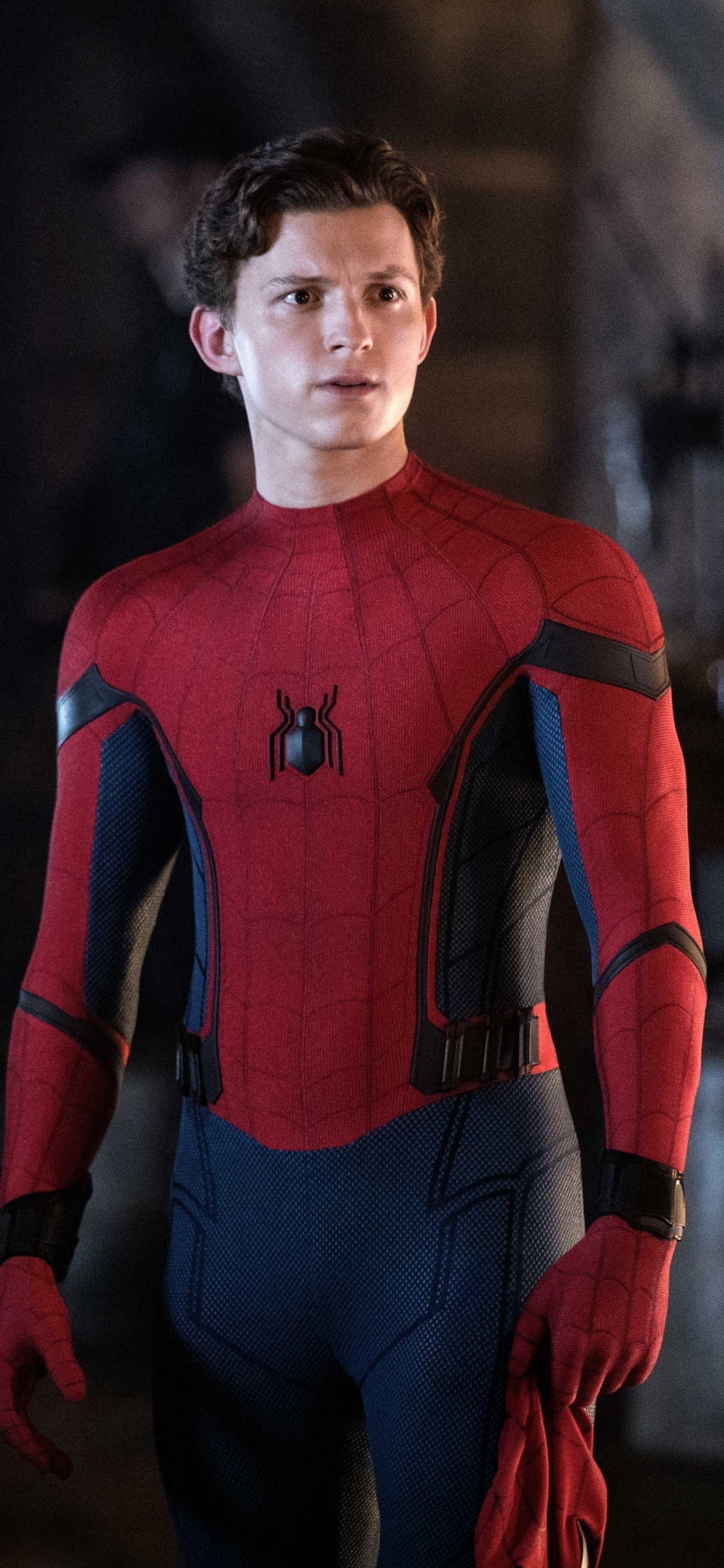 828x1792 Tom  Holland  As Spiderman  In Far From Home 