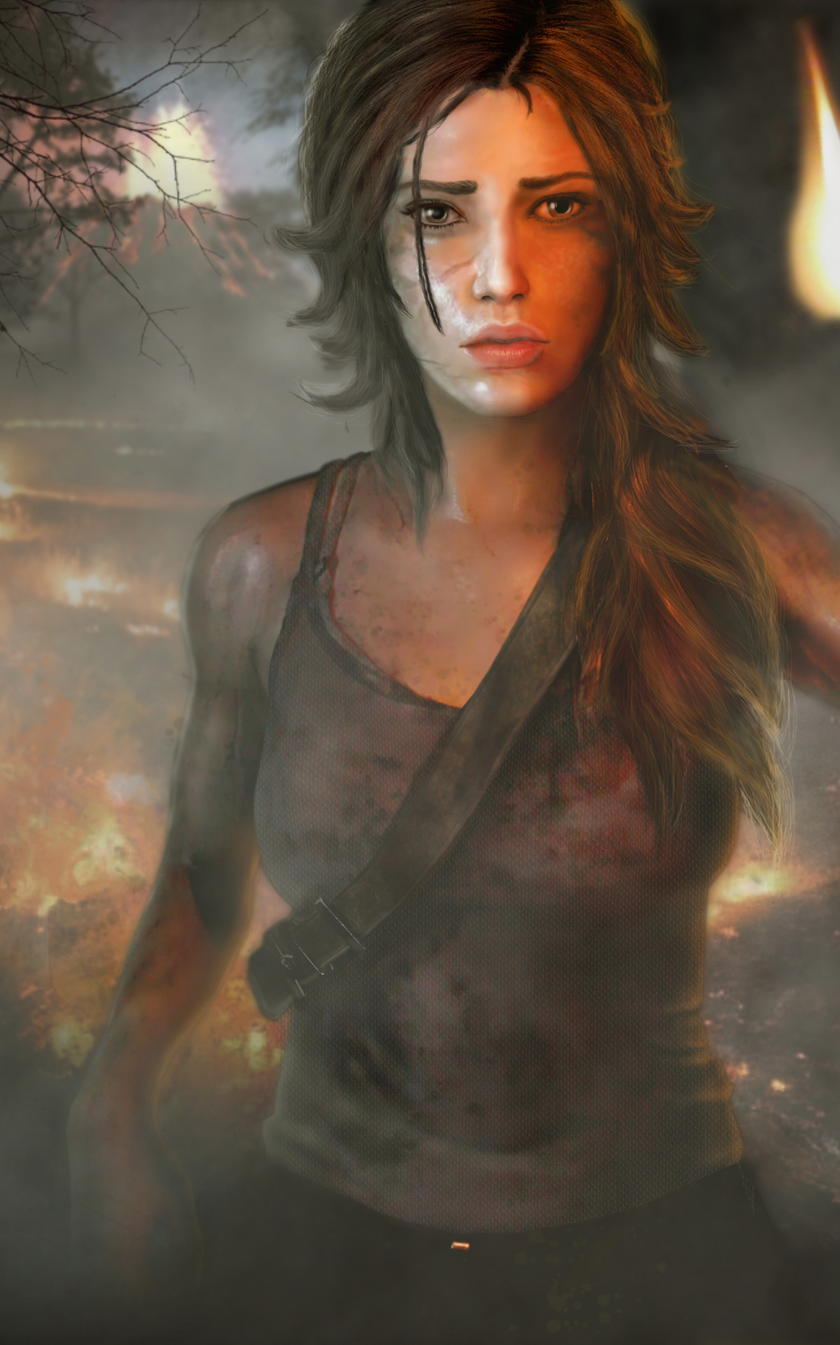 1200x1920 tomb raider, girl, torch 1200x1920 Resolution Wallpaper, HD ...