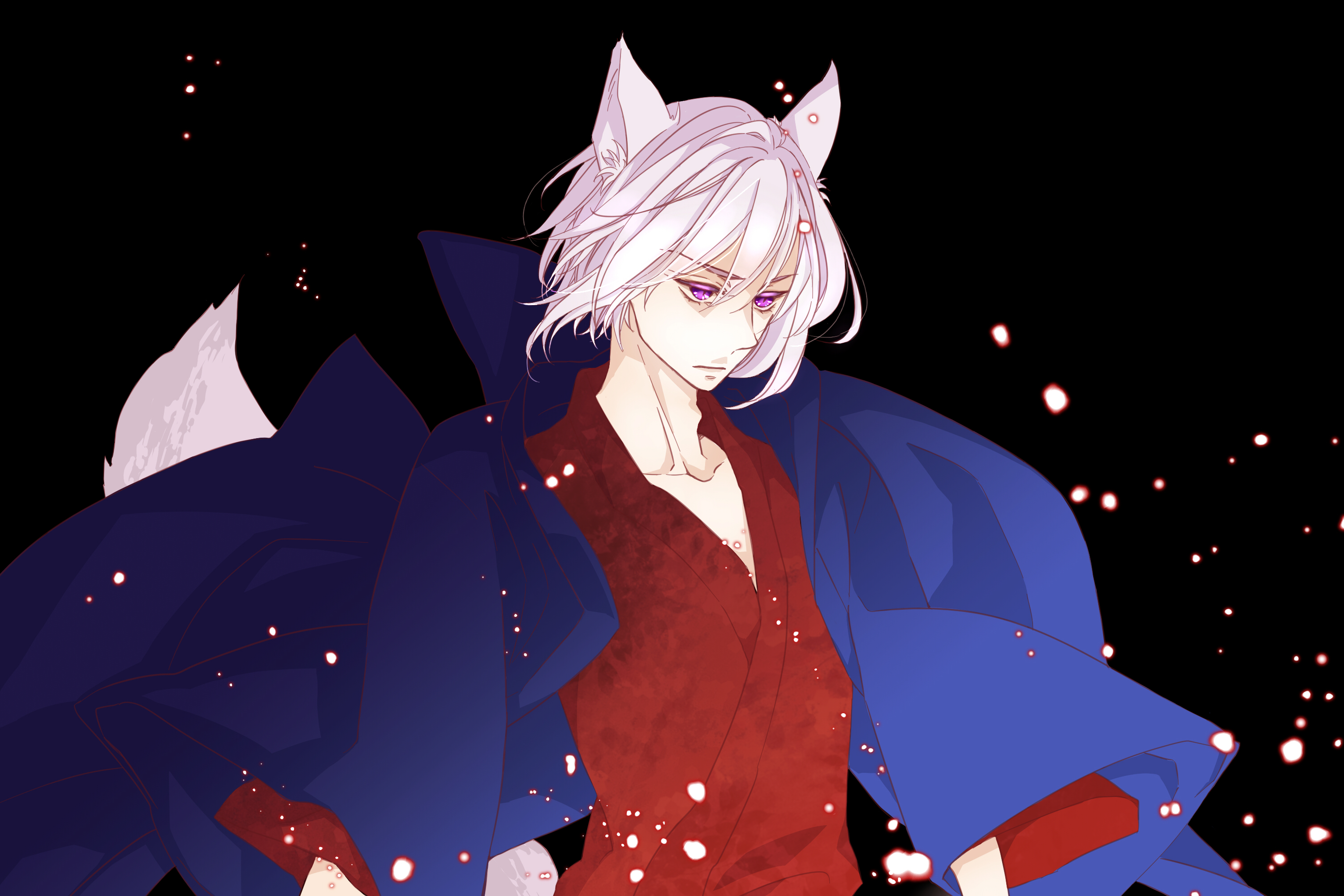 Nine-tailed fox Chibi Kitsune Demon Anime, Chibi, mammal, manga png | PNGEgg