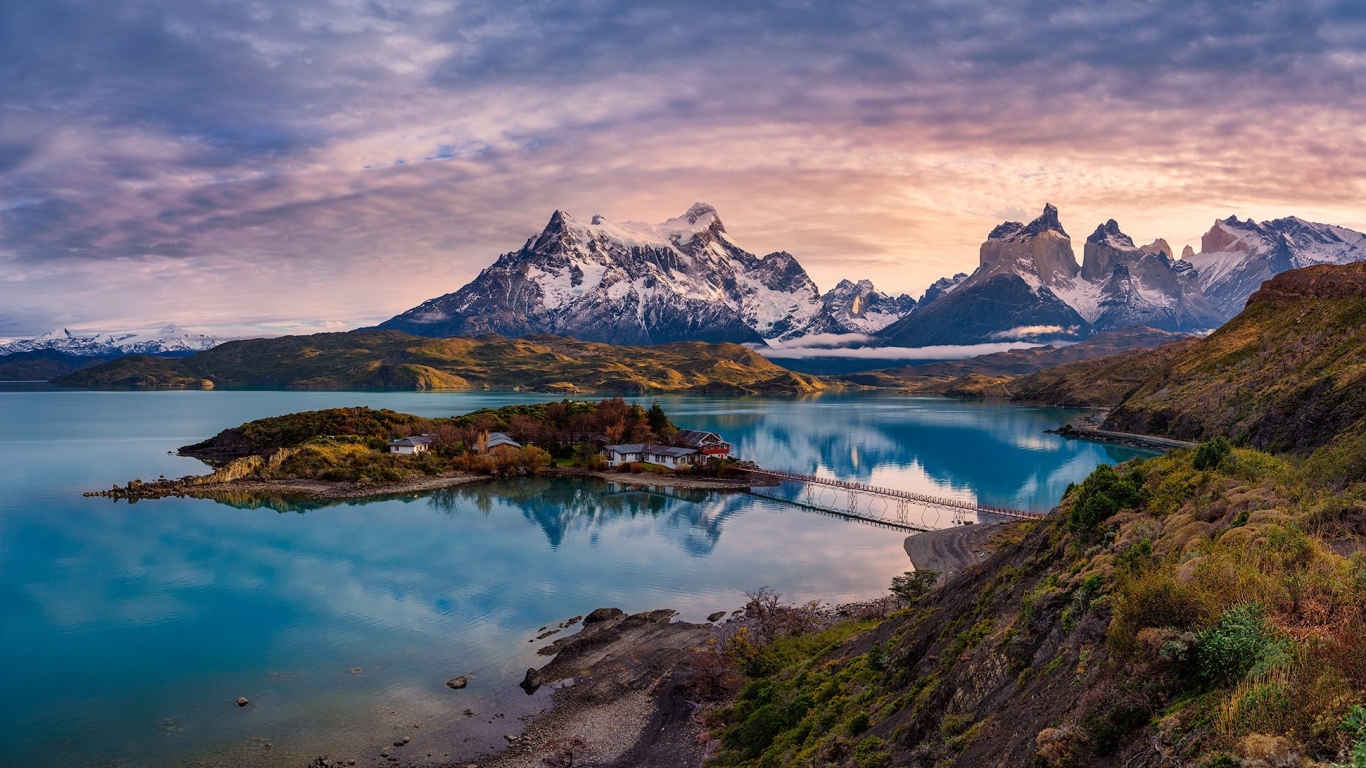 1366x768 Resolution Torres del Paine Chili 1366x768 Resolution ...