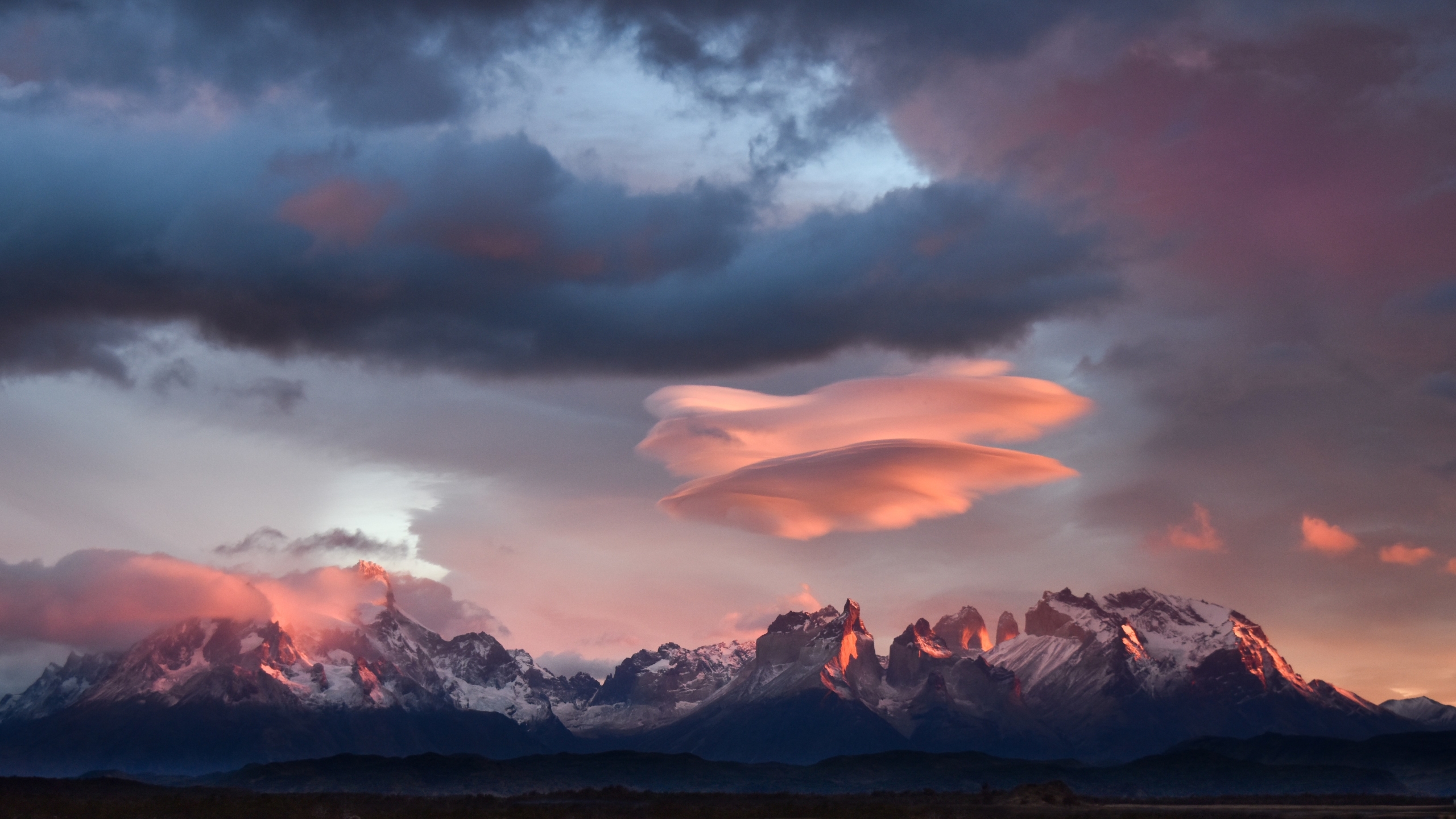 2560x1440 Resolution Torres del Paine National Park Chile 1440P ...