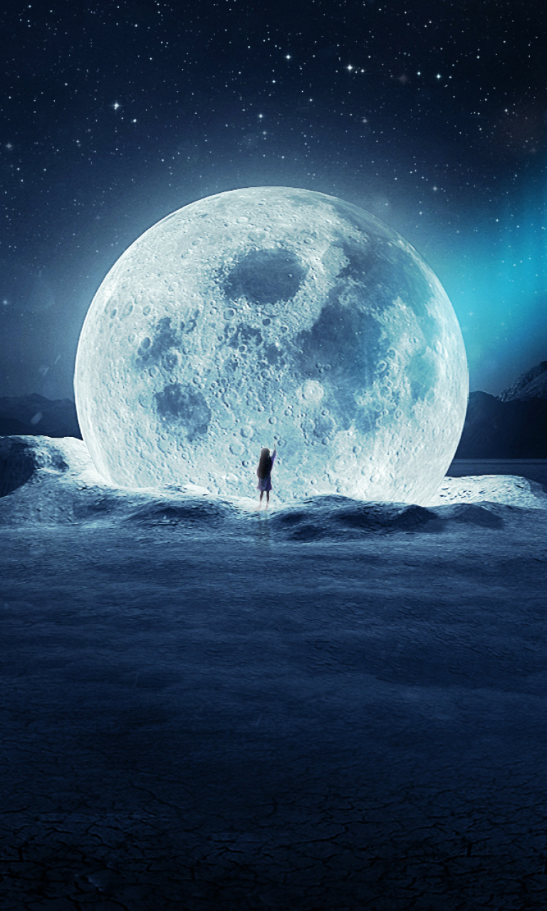 768x1280 Touching The Moon 768x1280 Resolution Wallpaper, HD Artist 4K  Wallpapers, Images, Photos and Background - Wallpapers Den