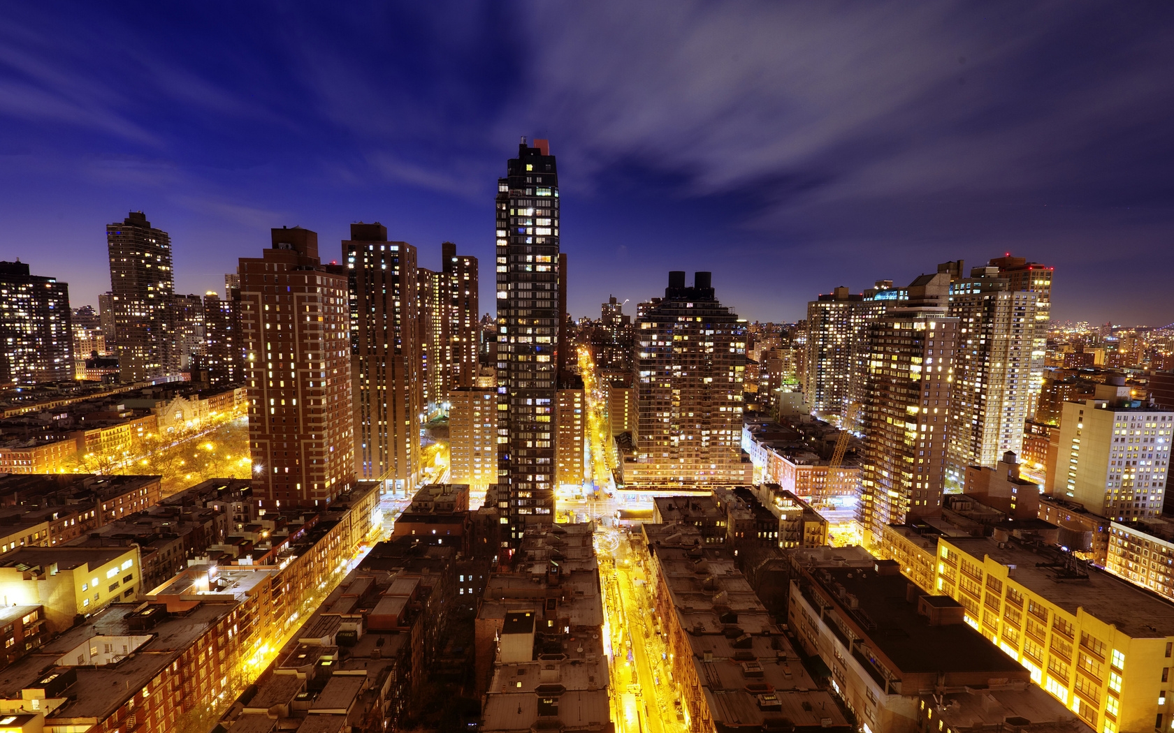 Town, New York, Night Wallpaper, Hd City 4K Wallpapers, Images, Photos