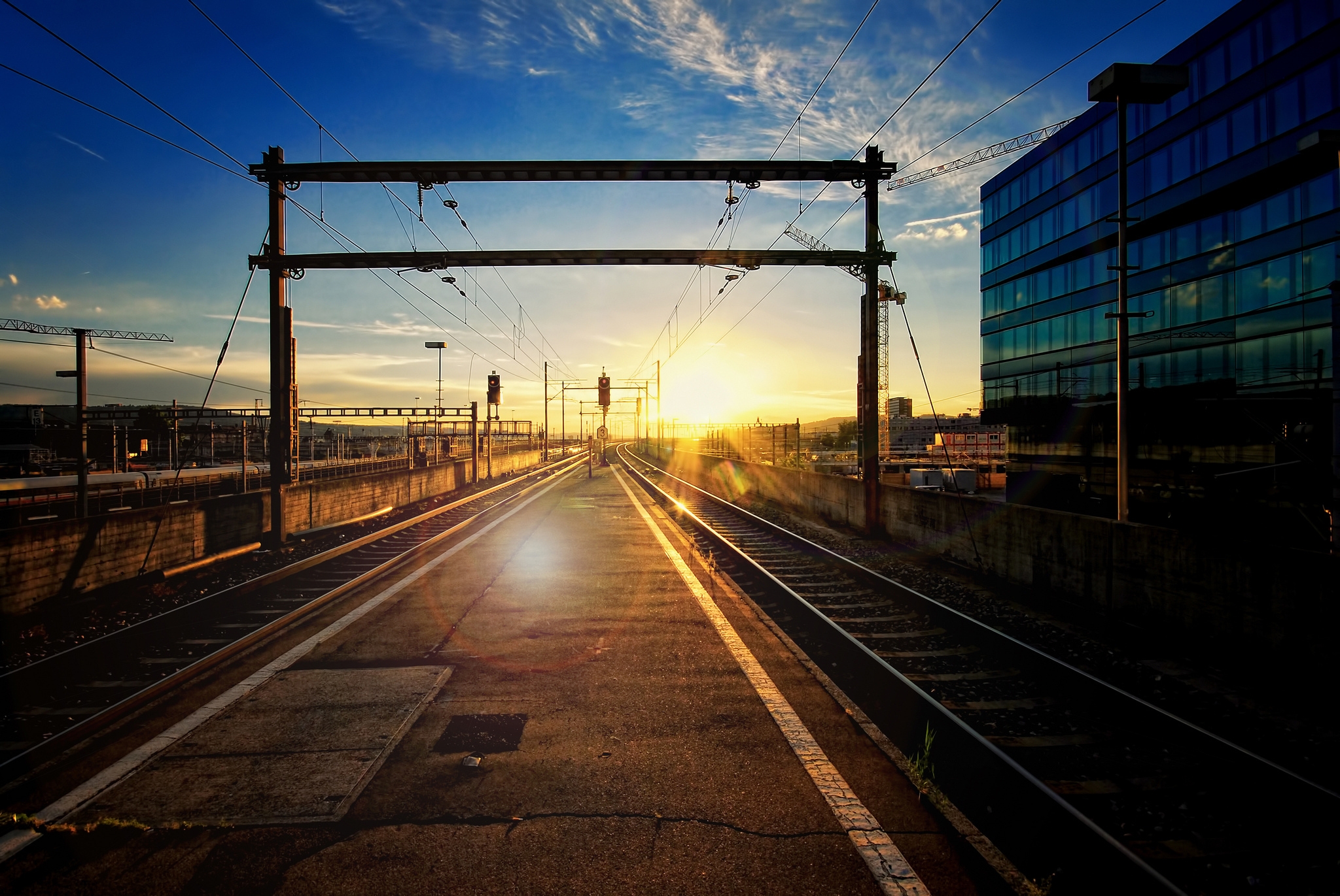 town railway  station  Wallpaper  HD City 4K Wallpapers  