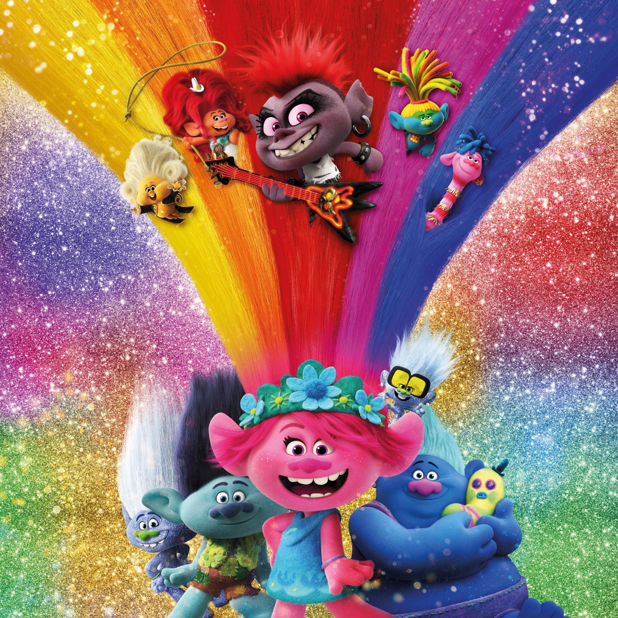 2048x2048 Trolls World Tour Poster Ipad Air Wallpaper, HD Movies 4K