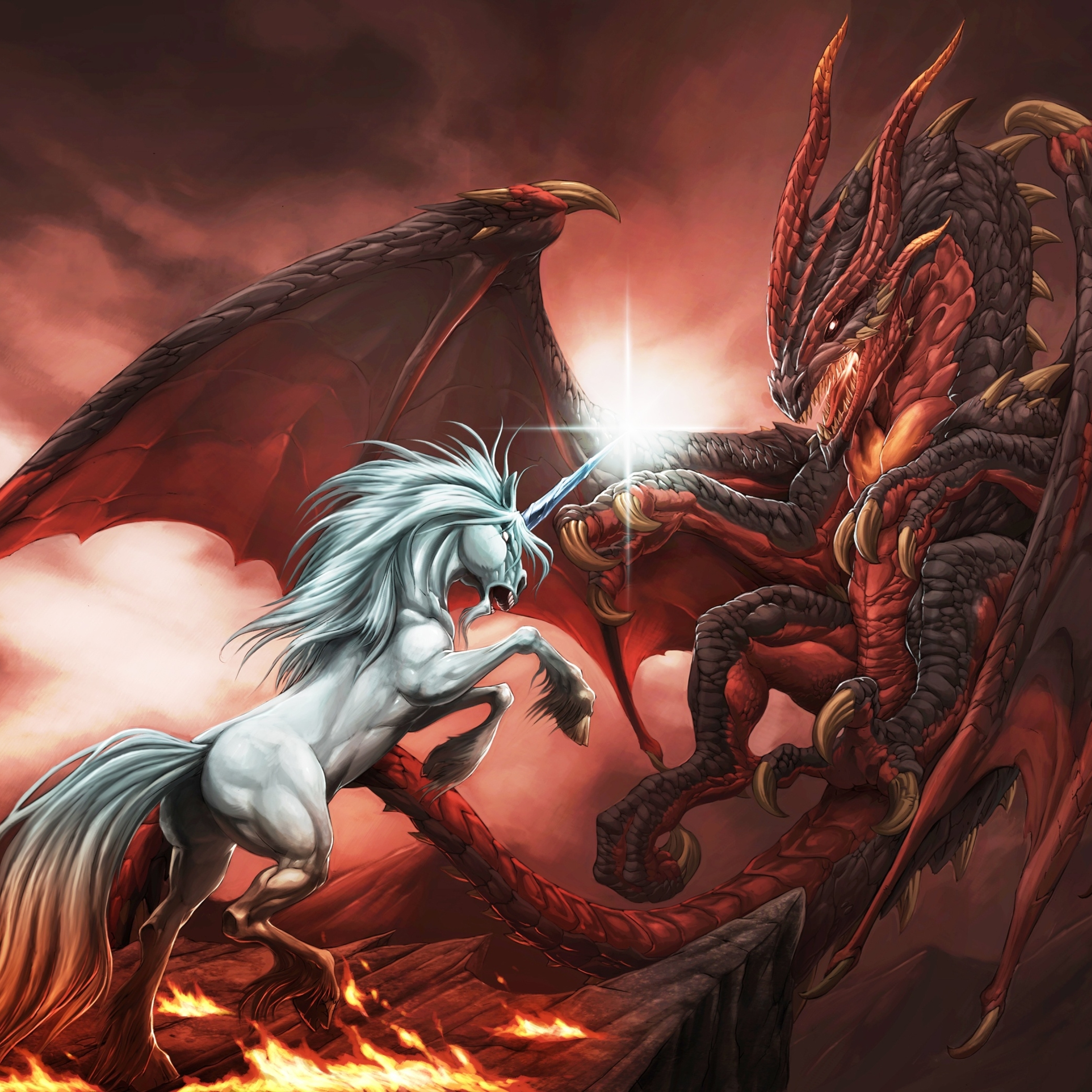Картинка дракон обои. Семиглавый красный дракон апокалипсиса. Арокх дракон. Дракон фэнтези. Красивый дракон.