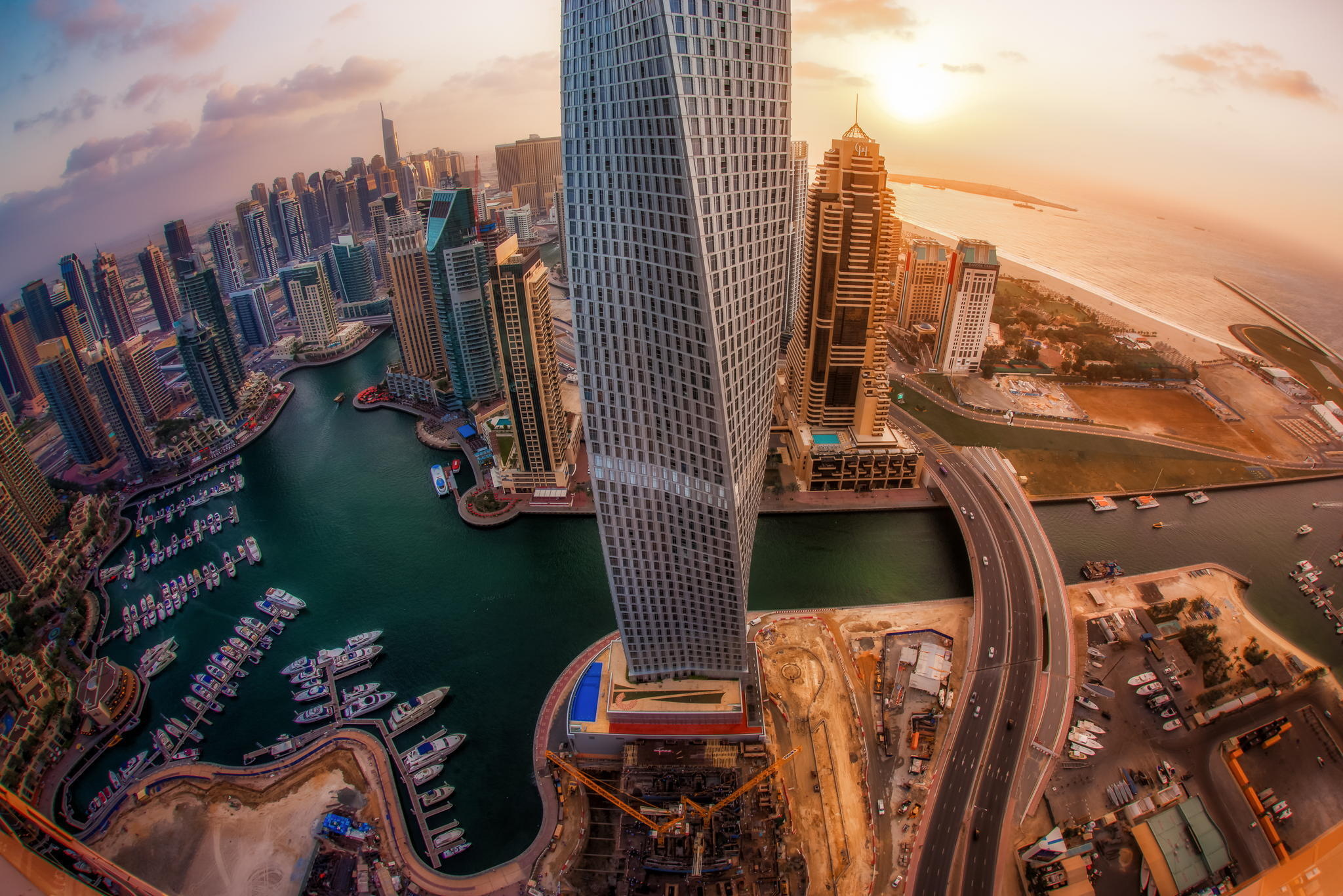  united arab emirates  skyscrapers top view Wallpaper  HD 