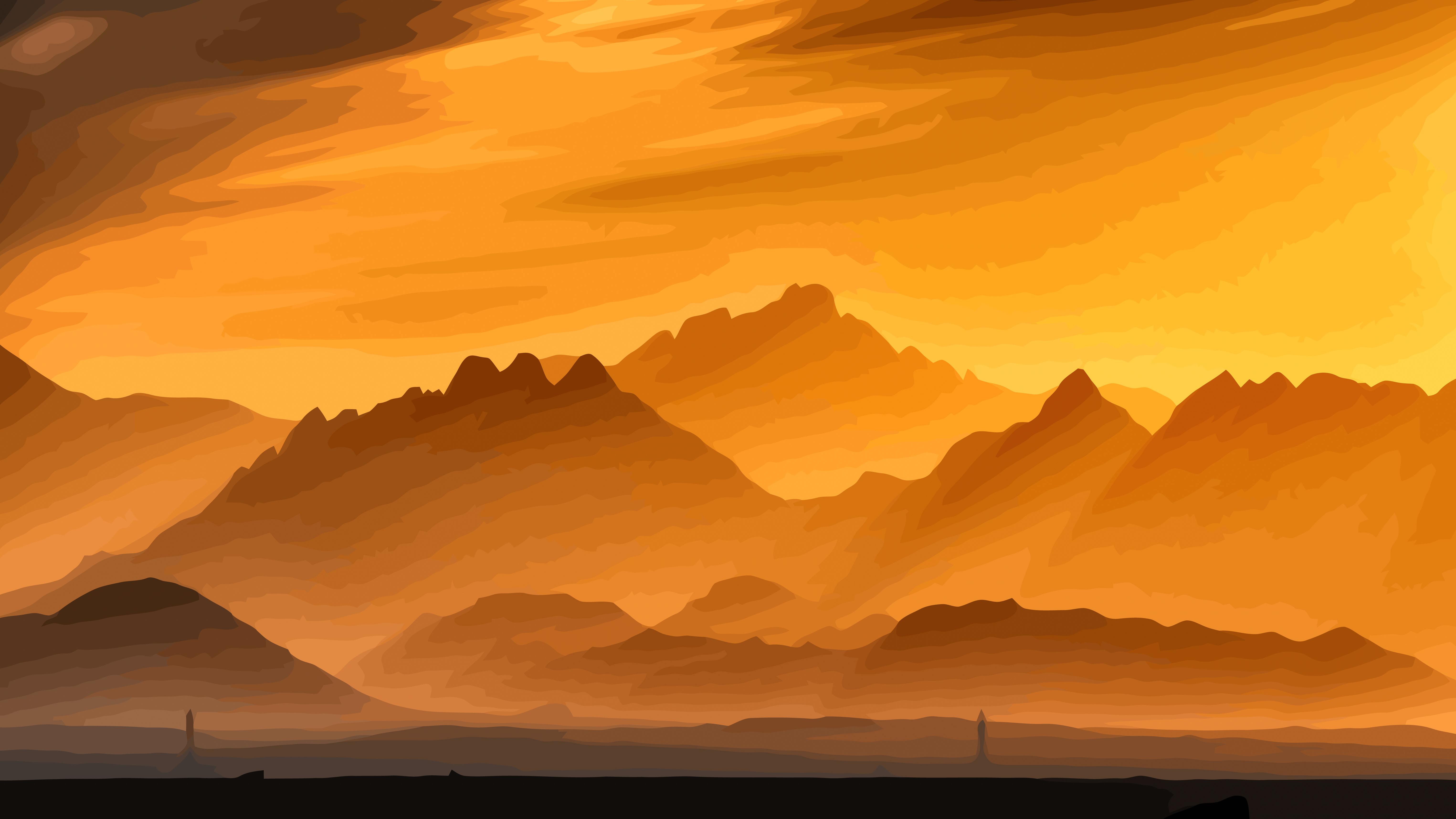 Vector Landscape Wallpaper, HD Artist 4K Wallpapers, Images, Photos and