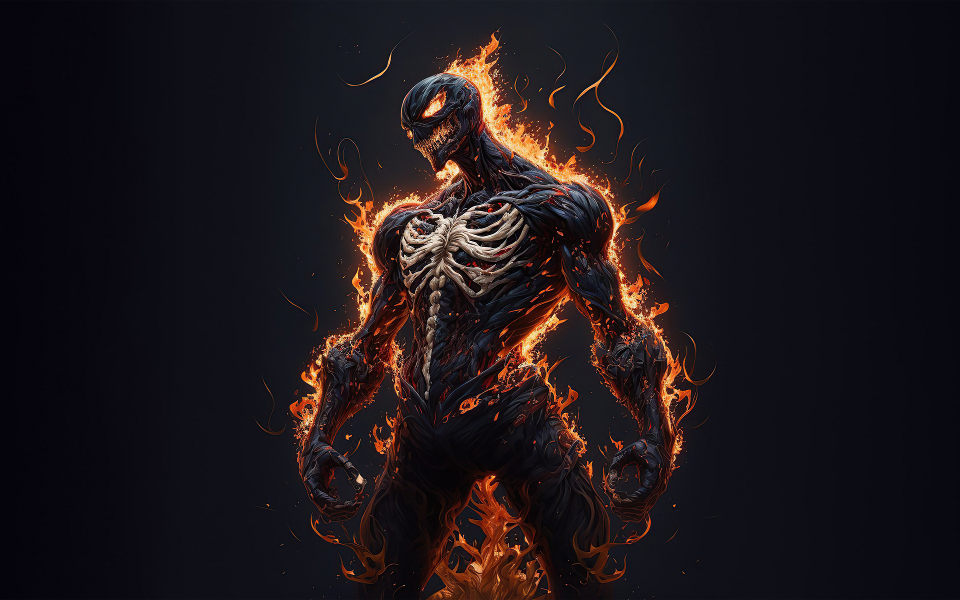 Venom HD Fire Art Wallpaper, HD Superheroes 4K Wallpapers, Images, Photos  and Background - Wallpapers Den