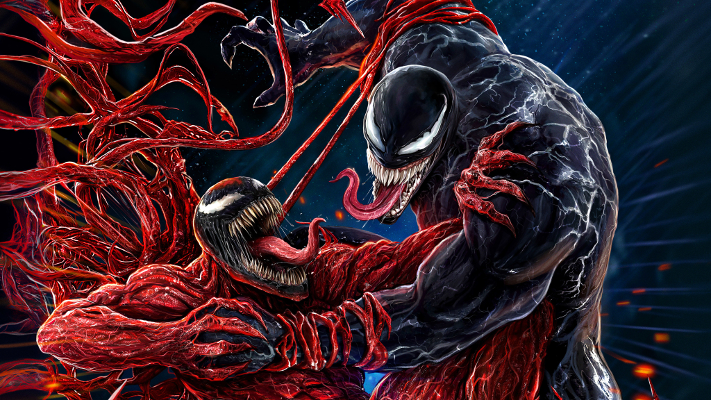 1024x576 Venom Let There Be Carnage Cool Art 1024x576 Resolution Wallpaper,  HD Movies 4K Wallpapers, Images, Photos and Background - Wallpapers Den