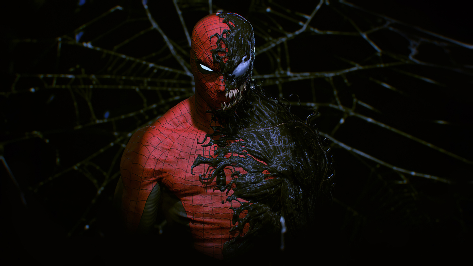 4k Ultra Hd Venom Trapping Spider Man