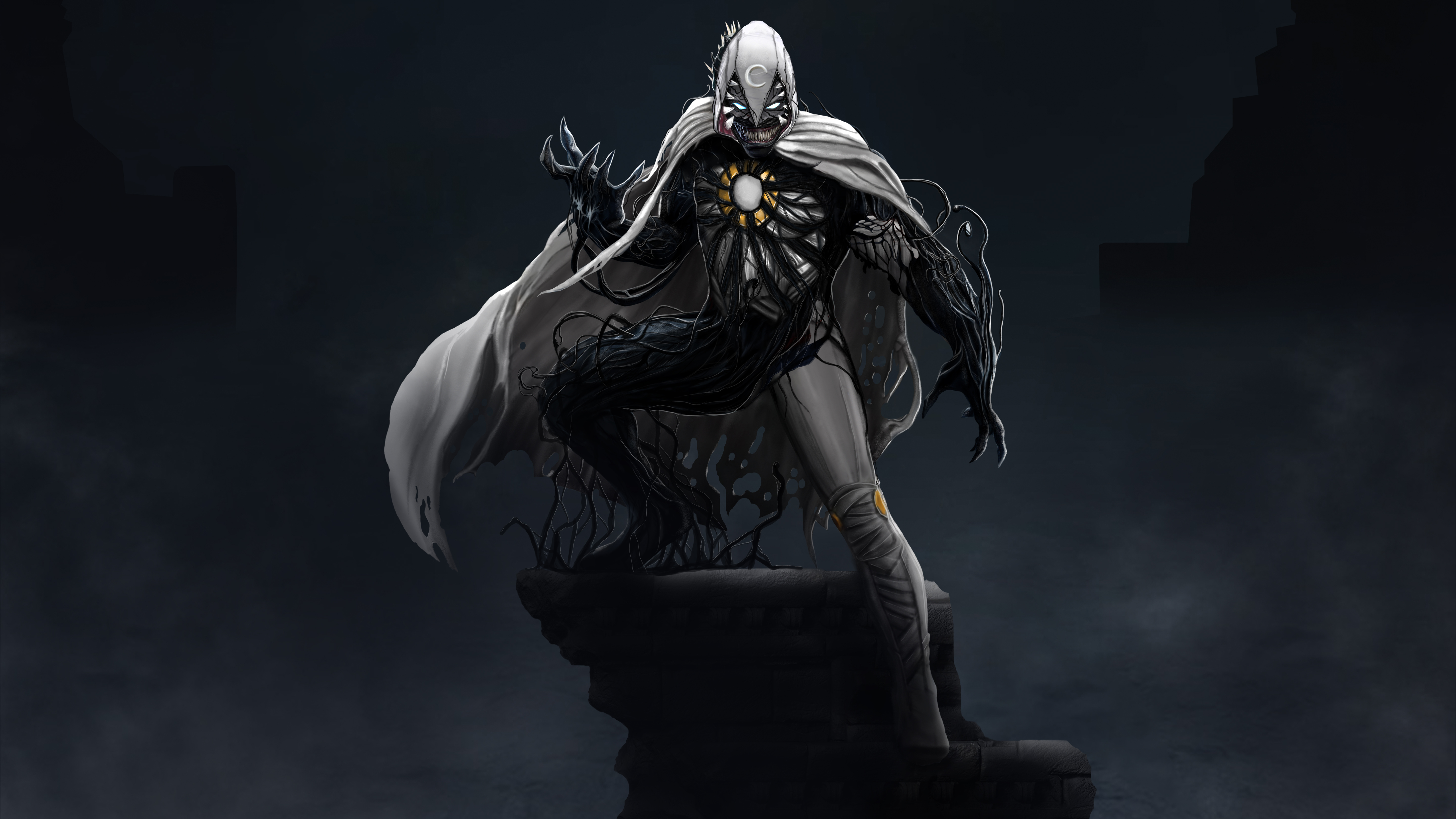 Venom X Moon Knight Cool Art Wallpaper HD Superheroes 4K Wallpapers  Images and Background  Wallpapers Den