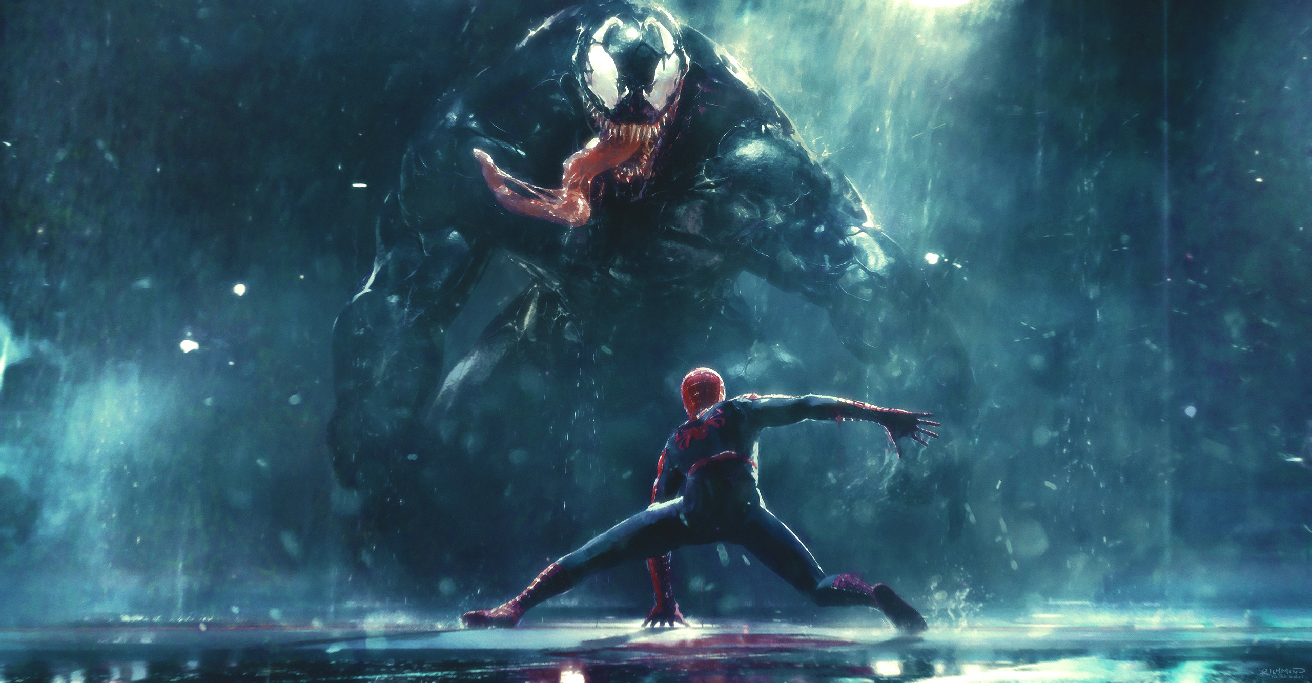 Venom x Spiderman Digital Art 2022 Wallpaper, HD Superheroes 4K Wallpapers,  Images, Photos and Background - Wallpapers Den