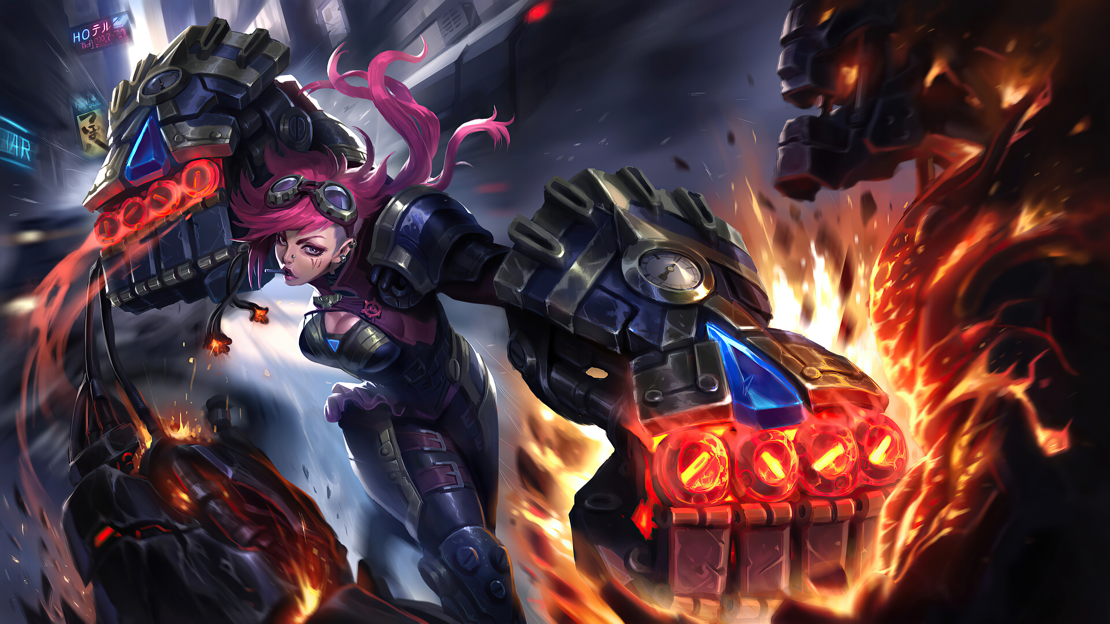 VI League Of Legends Super Power Wallpaper, HD Games 4K Wallpapers