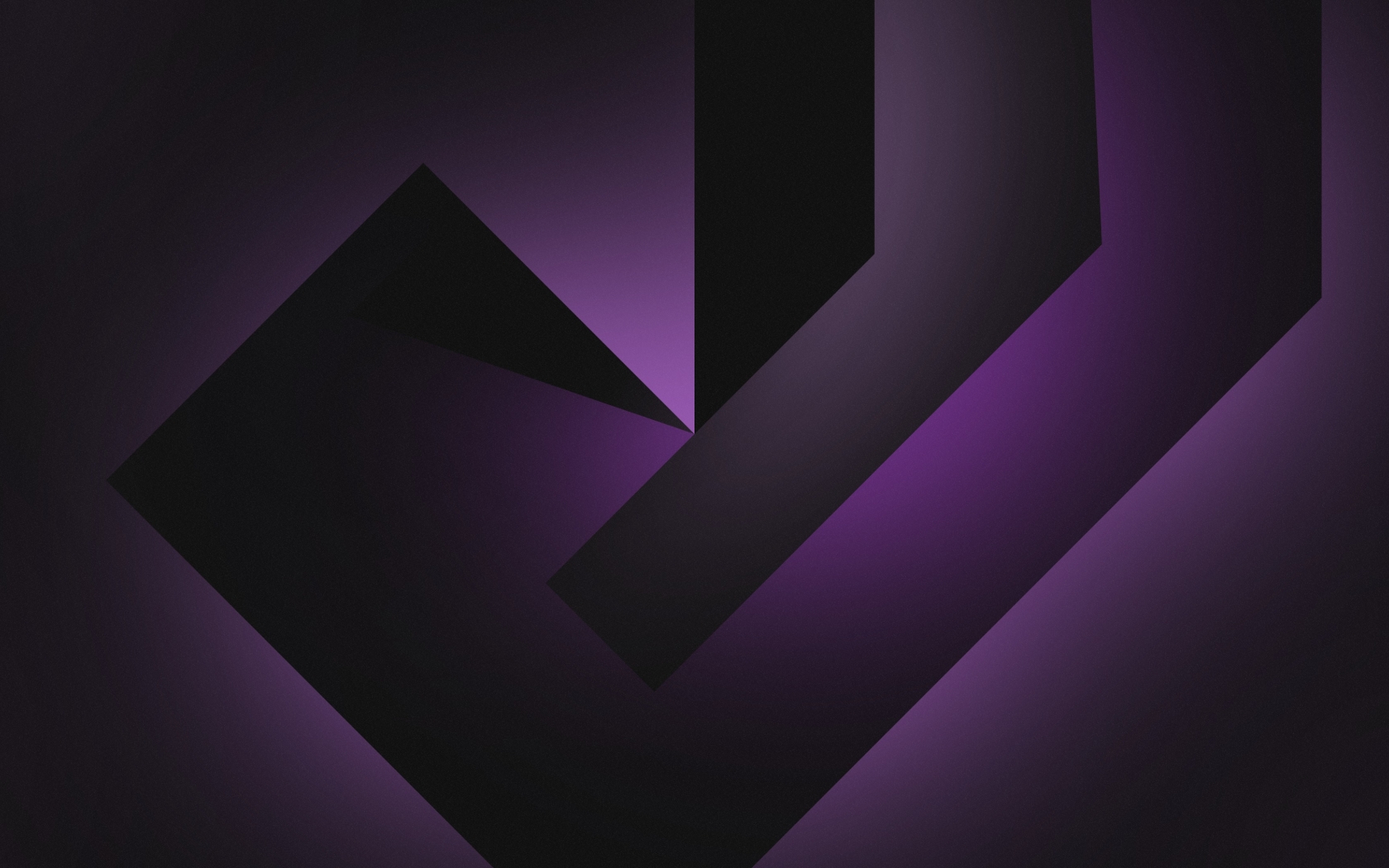 Violet Geometric Dark Shapes, HD 4K Wallpaper