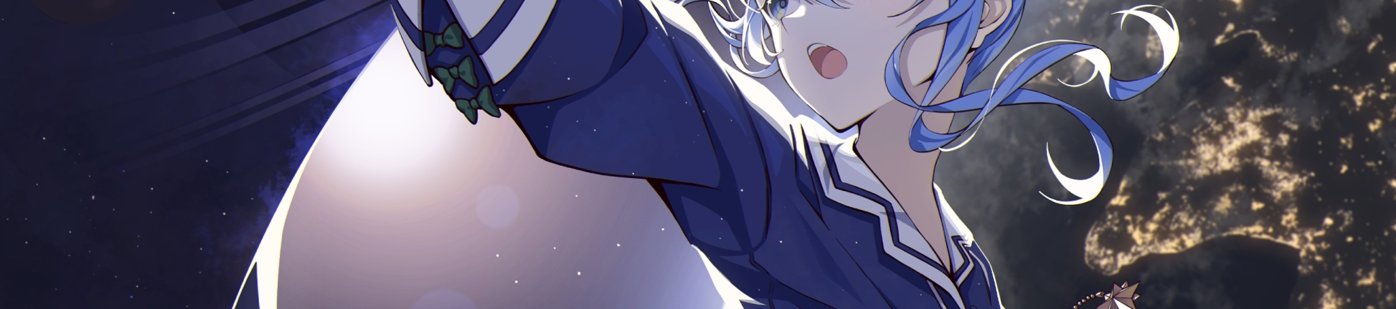 4880x1080 Resolution Virtual Youtuber Hoshimachi Suisei Fan Art — free download