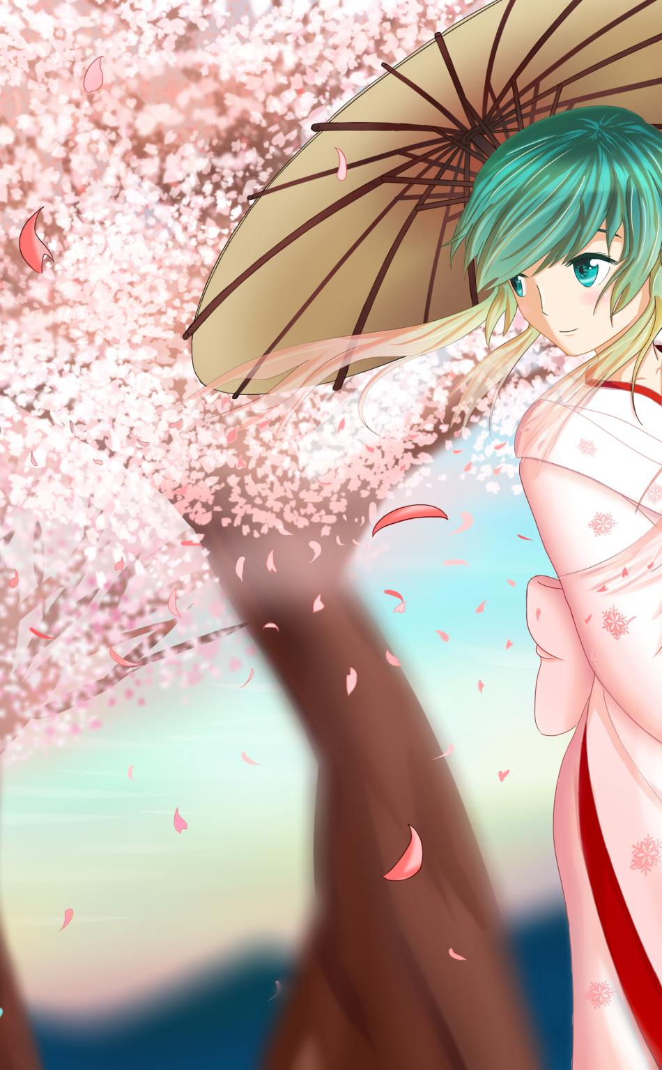 X Vocaloid Hatsune Miku Kimono X Resolution Wallpaper