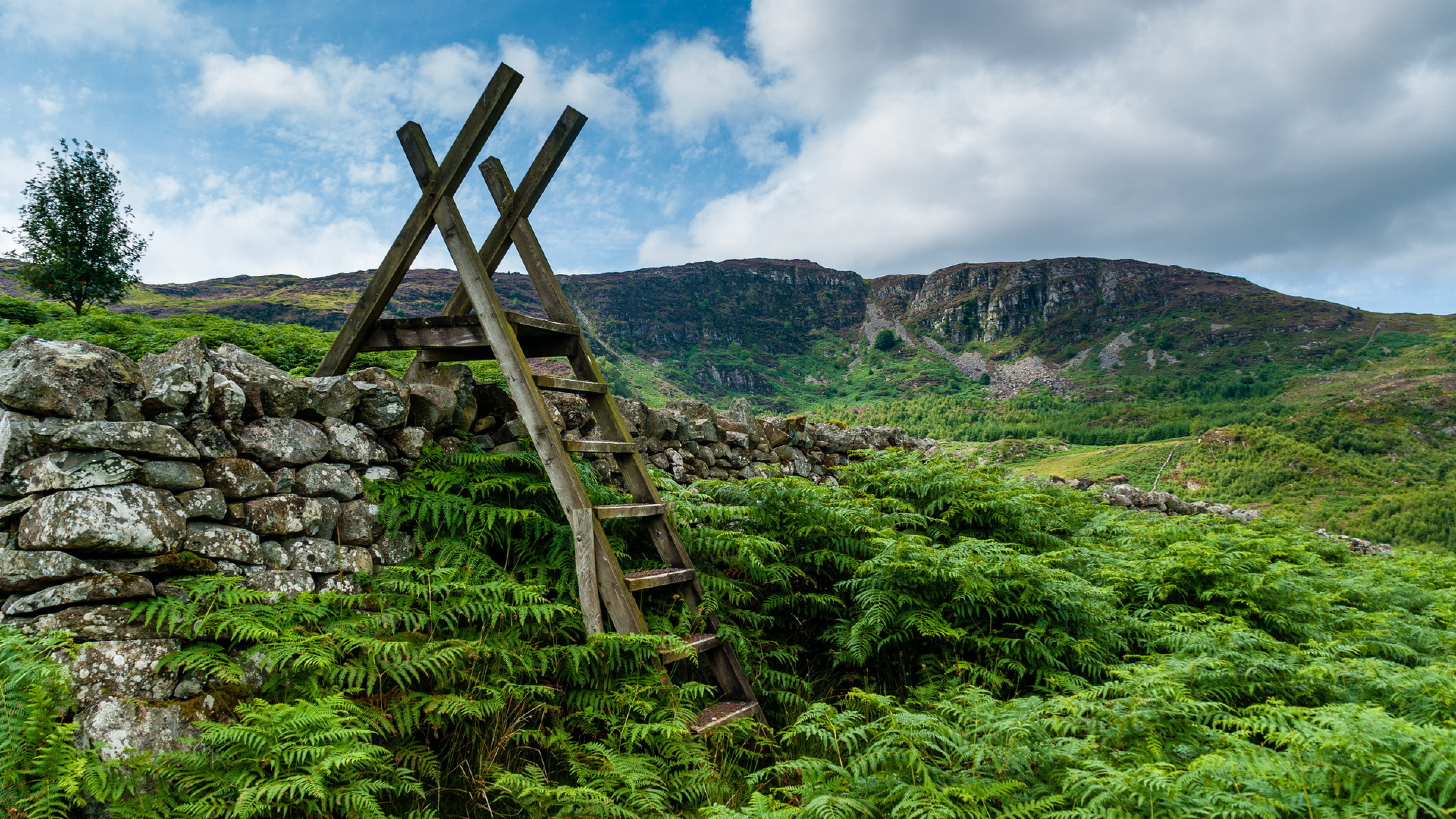 3840x2160 Wales Snowdonia Stairs 4k Wallpaper Hd Nature 4k