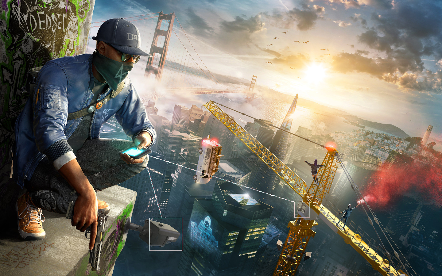 1440x900 watch dogs 2, aiden pearce, character 1440x900 Wallpaper, HD