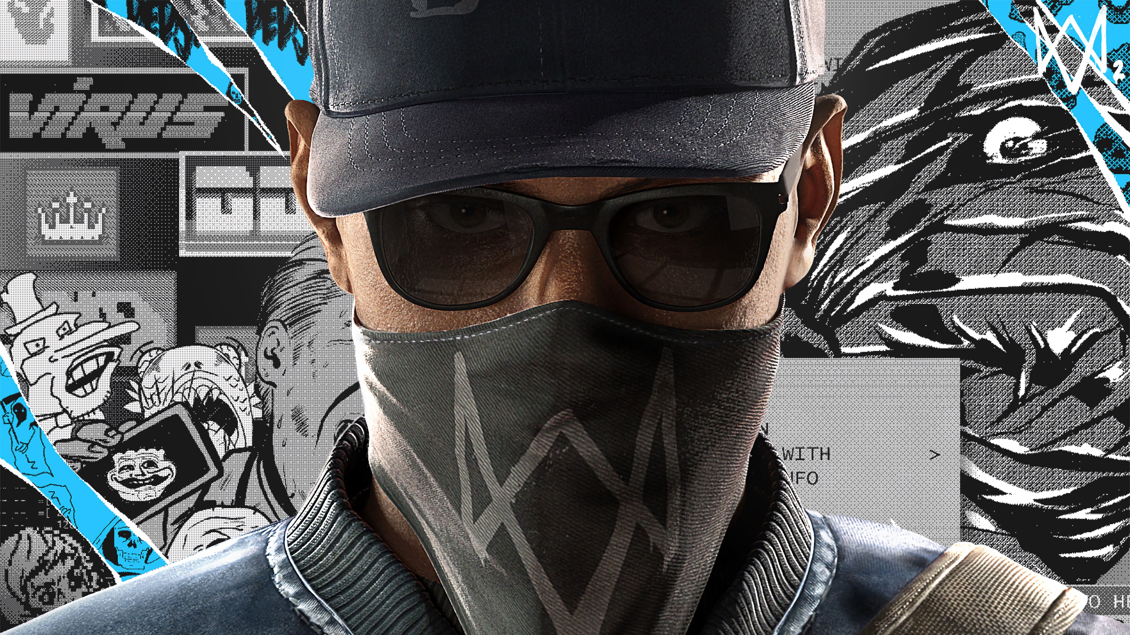 2560x1080 Watch Dogs 2 Marcus Holloway Face 2560x1080 Resolution Wallpaper Hd Games 4k Wallpapers Images Photos And Background Wallpapers Den