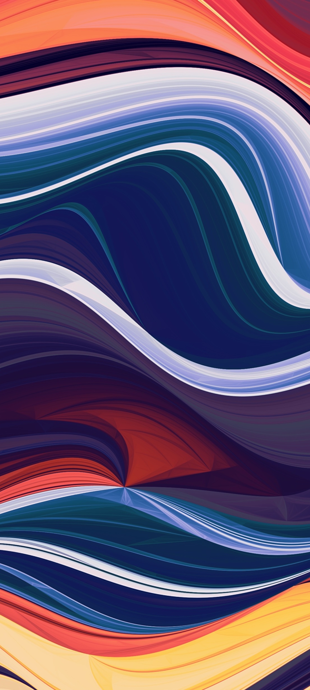 1080x2400 Wave Of Abstract Colors 1080x2400 Resolution Wallpaper Hd
