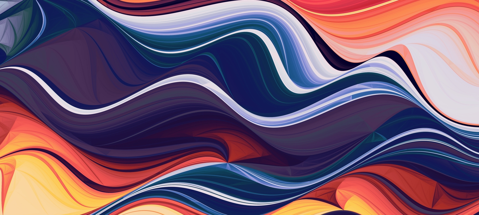 1600x720 Resolution Wave Of Abstract Colors 1600x720 Resolution ...