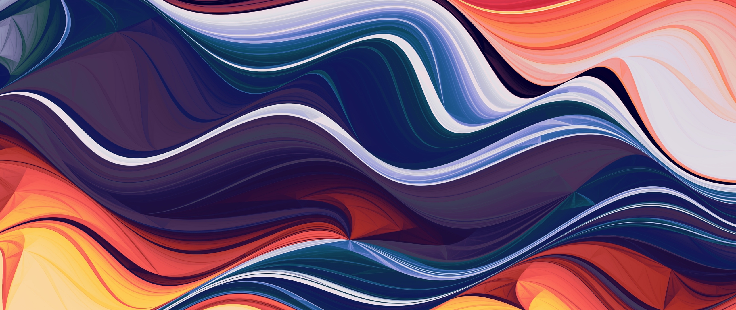 2560x1080 Resolution Wave Of Abstract Colors 2560x1080 Resolution ...