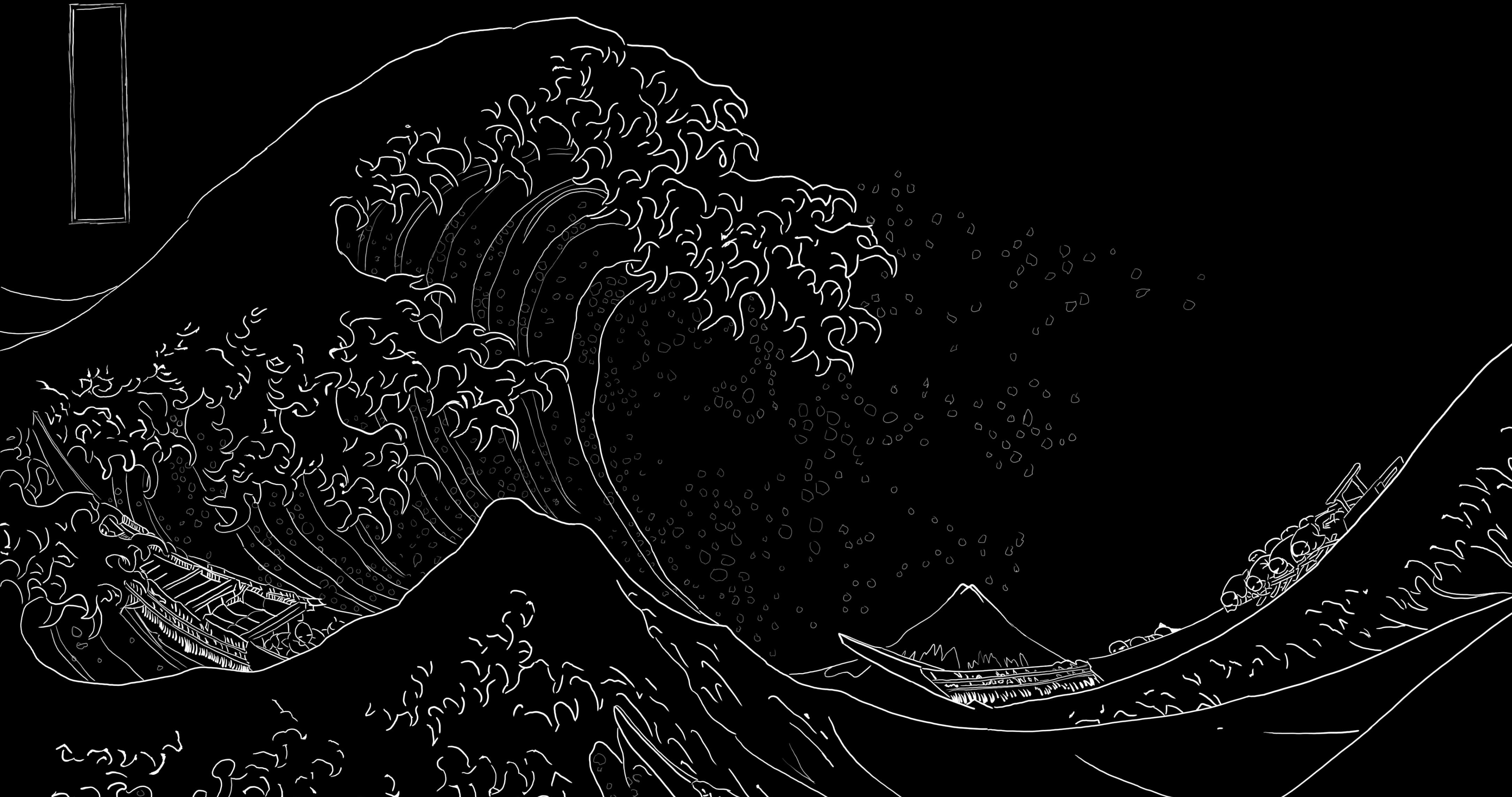 The Great Wave off Kanagawa 1080P 2k 4k HD wallpapers backgrounds free  download  Rare Gallery