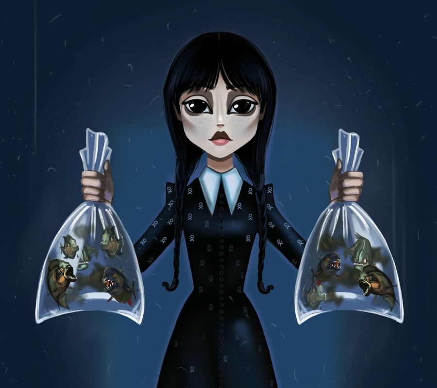 900x800 Wednesday Addams Ai Digital Art 900x800 Resolution Wallpaper Hd Artist 4k Wallpapers 