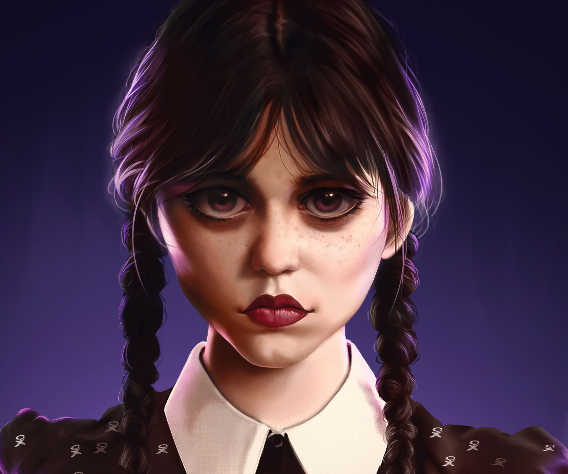 Wednesday Addams Digital Portrait Wallpaper, HD TV Series 4K Wallpapers,  Images, Photos and Background - Wallpapers Den