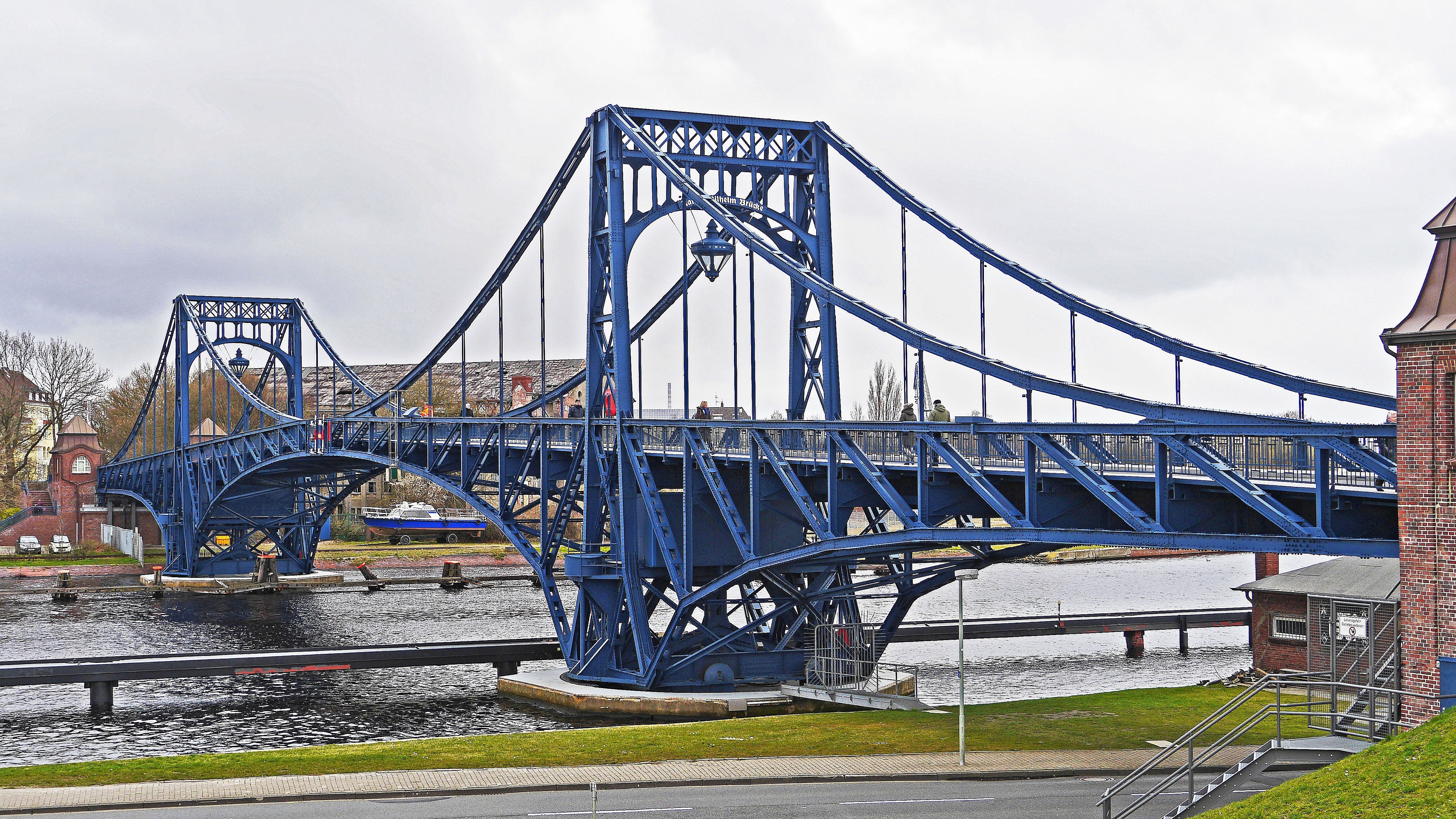 5120x2880 wilhelmshaven, bridge, port 5K Wallpaper, HD City 4K