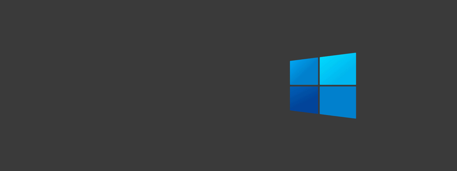 1600x600 Windows 10 Dark Logo Minimal 1600x600 Resolution Wallpaper, HD  Minimalist 4K Wallpapers, Images, Photos and Background - Wallpapers Den
