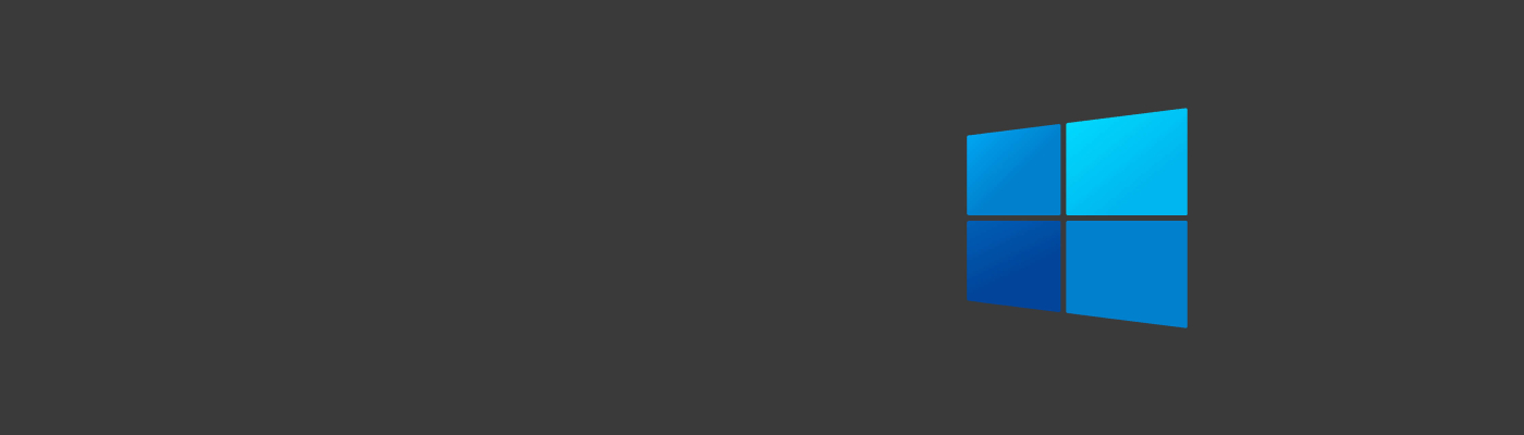 1400x400 Windows 10 Dark Logo Minimal 1400x400 Resolution Wallpaper, HD ...
